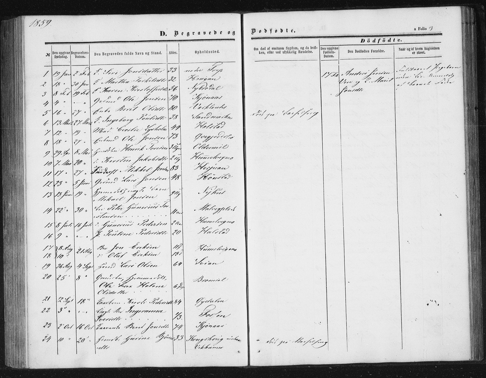 Ministerialprotokoller, klokkerbøker og fødselsregistre - Sør-Trøndelag, SAT/A-1456/616/L0408: Parish register (official) no. 616A05, 1857-1865, p. 3