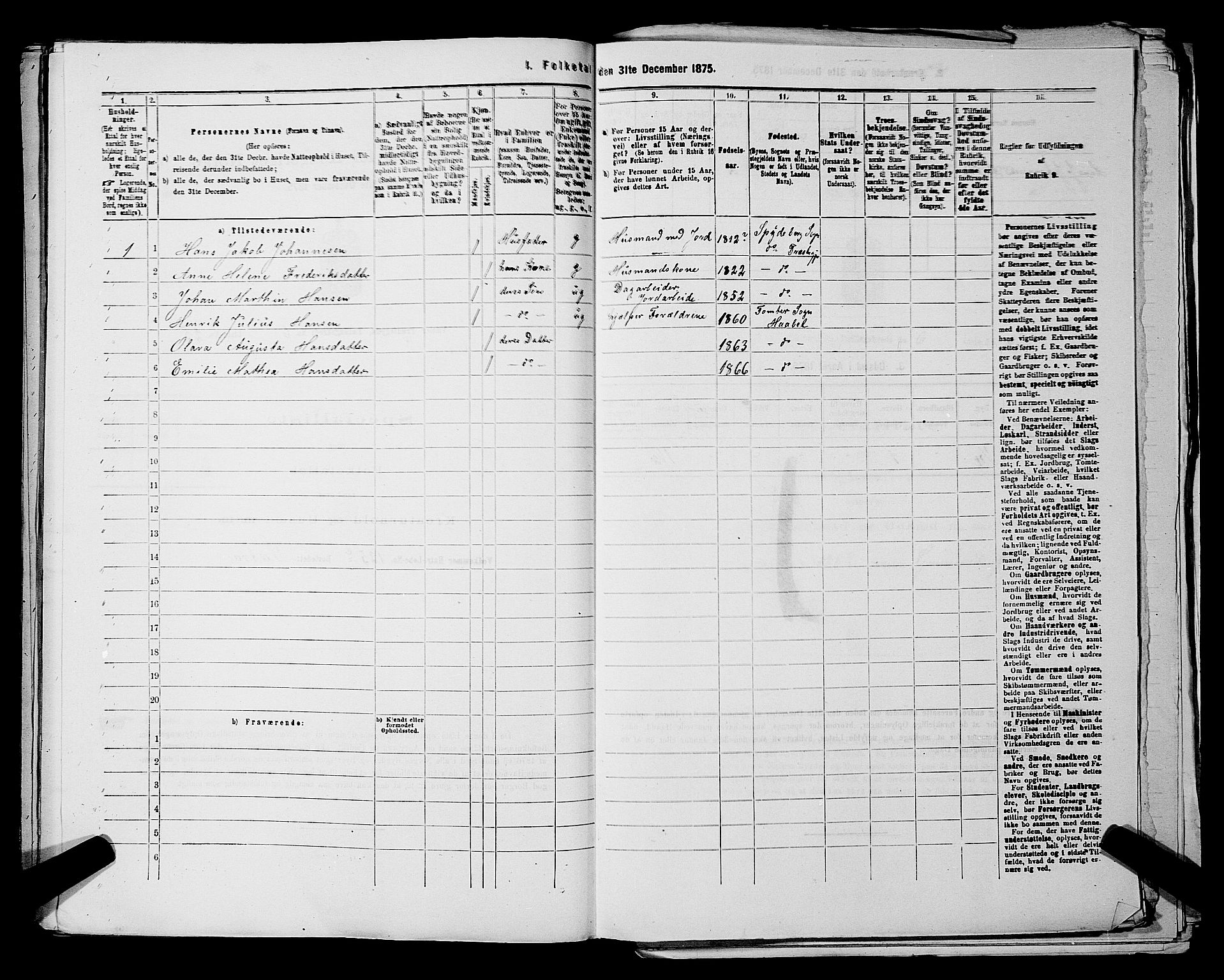 RA, 1875 census for 0137P Våler, 1875, p. 856