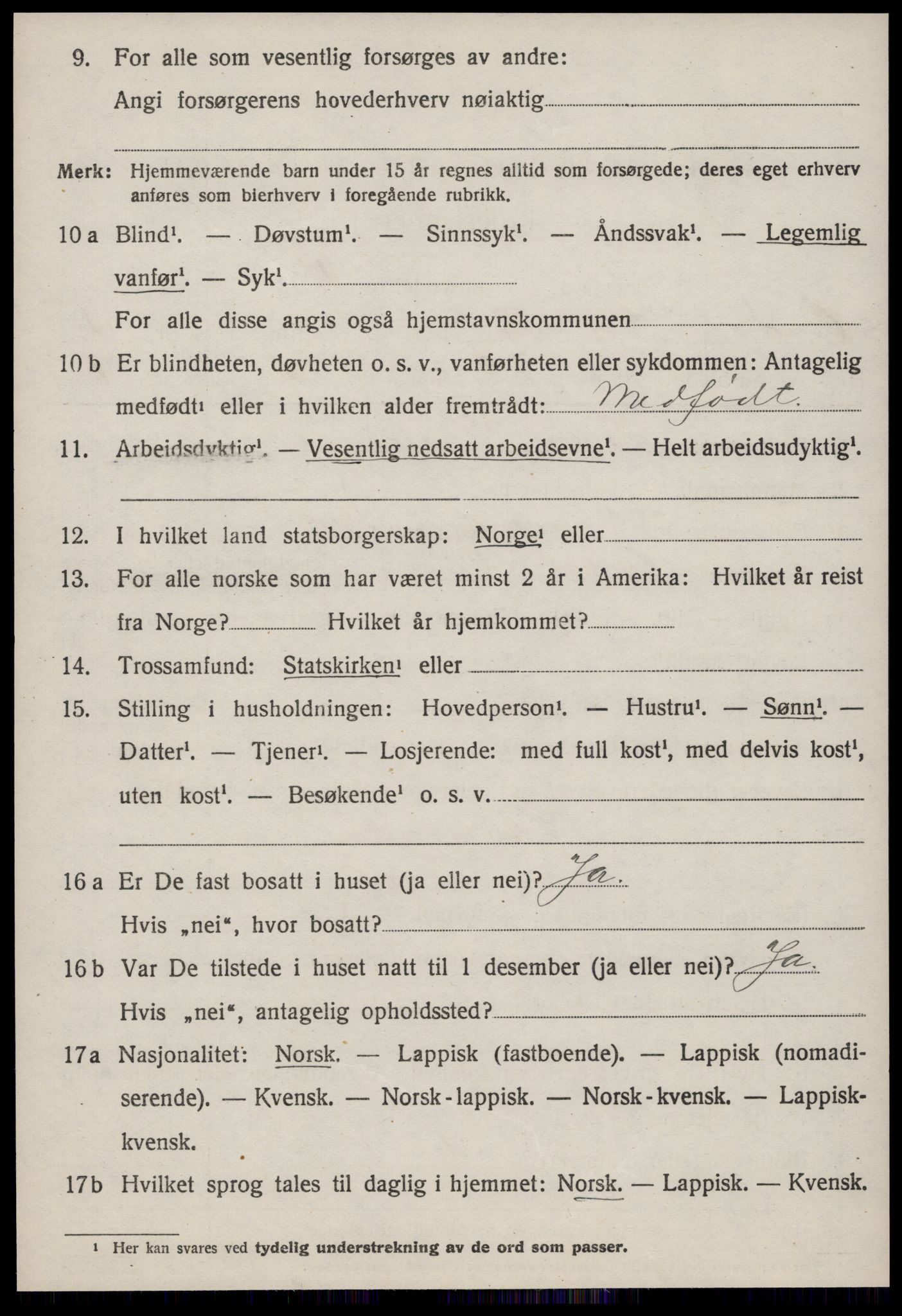 SAT, 1920 census for Oppdal, 1920, p. 5288