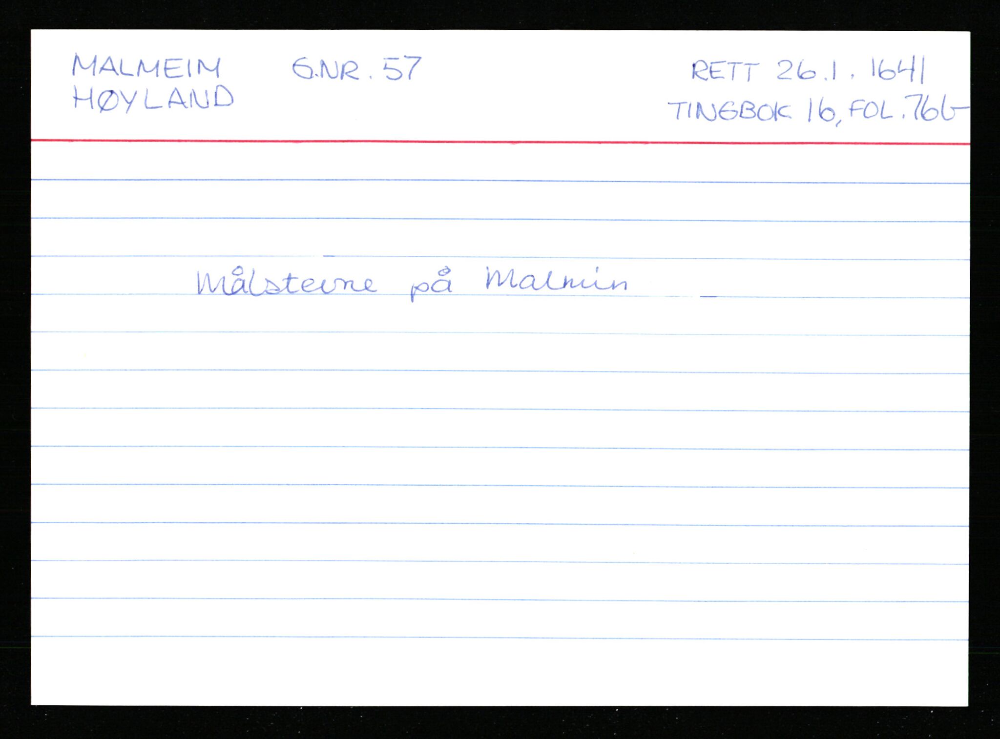 Statsarkivet i Stavanger, AV/SAST-A-101971/03/Y/Ym/L0037: Åstedskort sortert etter gårdsnavn: Lædre - Mauland, 1600-1950, p. 372