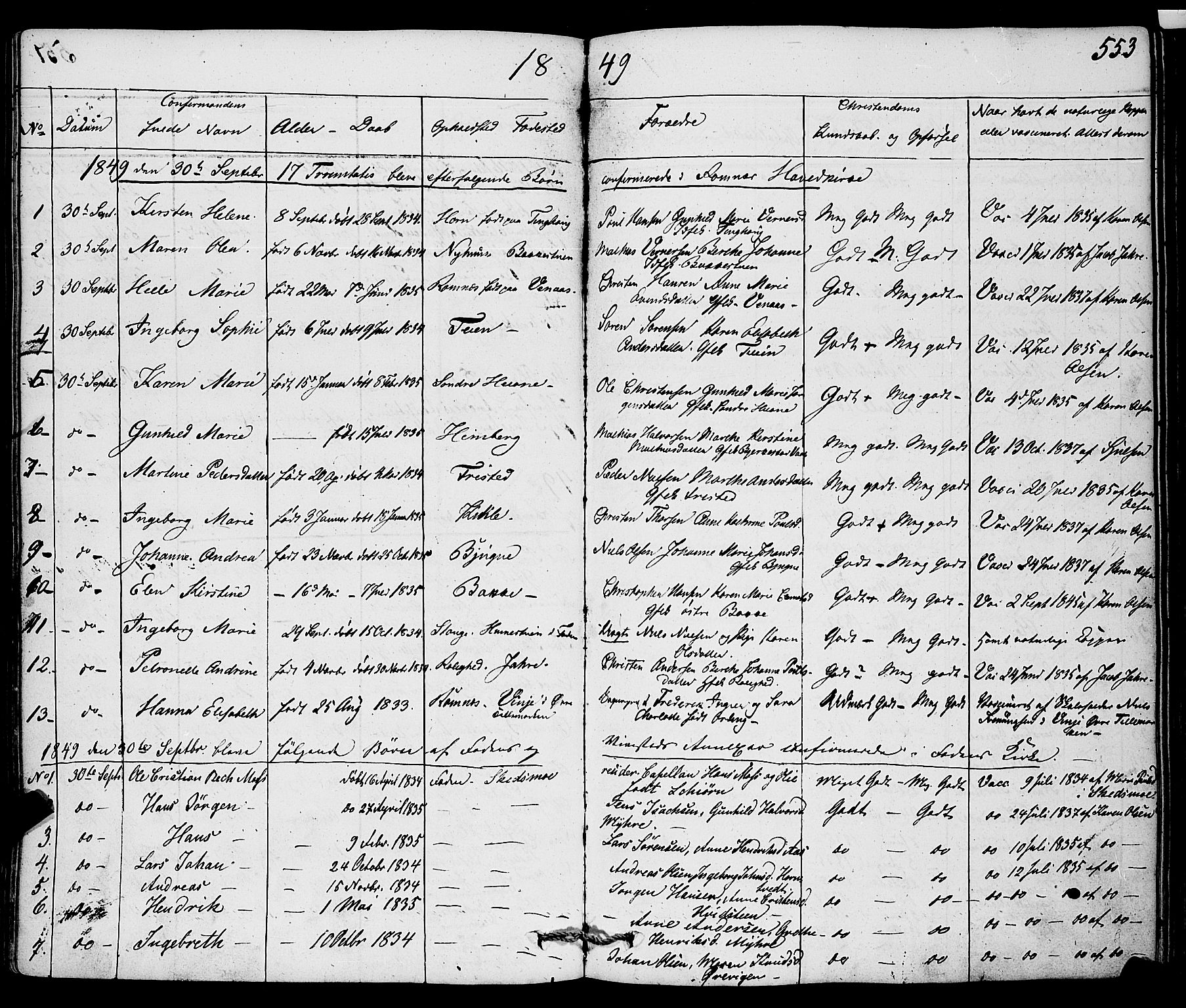 Ramnes kirkebøker, AV/SAKO-A-314/F/Fa/L0005: Parish register (official) no. I 5, 1841-1861, p. 552-553