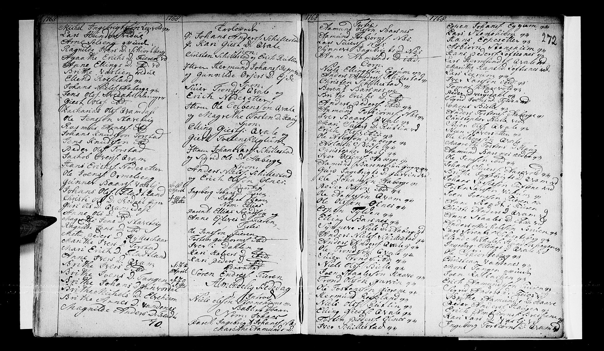 Sogndal sokneprestembete, AV/SAB-A-81301/H/Haa/Haaa/L0003: Parish register (official) no. A 3, 1747-1768, p. 272