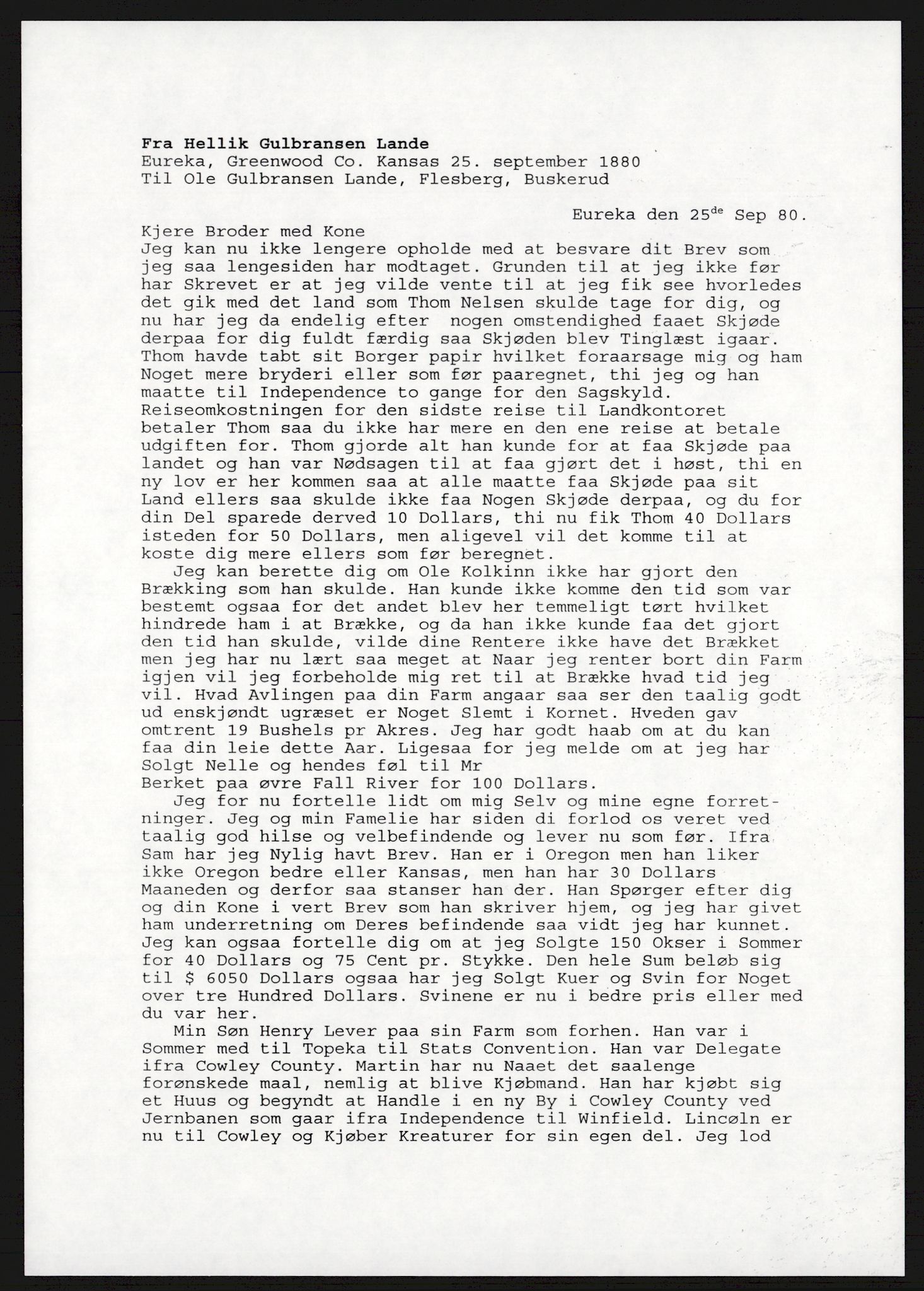 Samlinger til kildeutgivelse, Amerikabrevene, AV/RA-EA-4057/F/L0017: Innlån fra Buskerud: Bratås, 1838-1914, p. 579