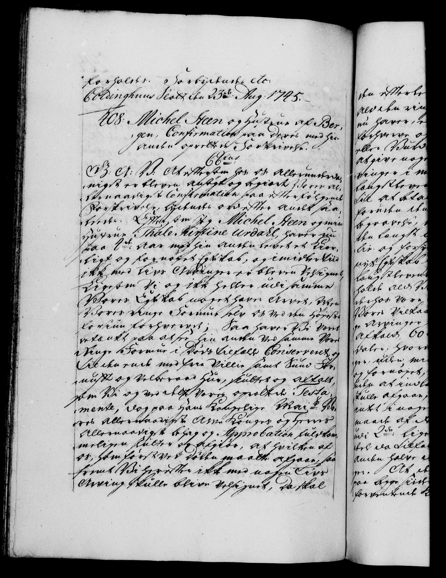 Danske Kanselli 1572-1799, AV/RA-EA-3023/F/Fc/Fca/Fcaa/L0034: Norske registre, 1745-1746, p. 249b