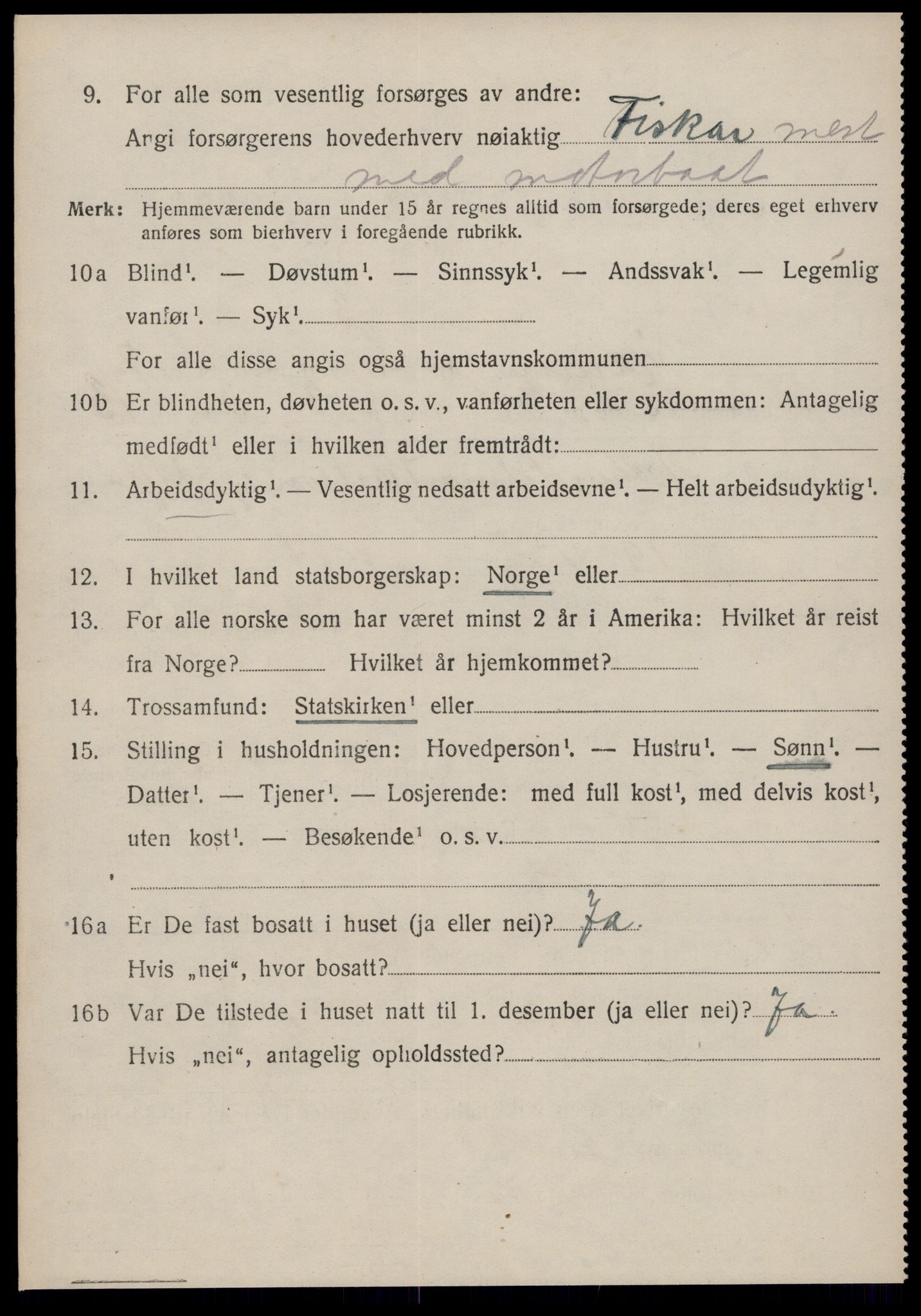 SAT, 1920 census for Haram, 1920, p. 1826