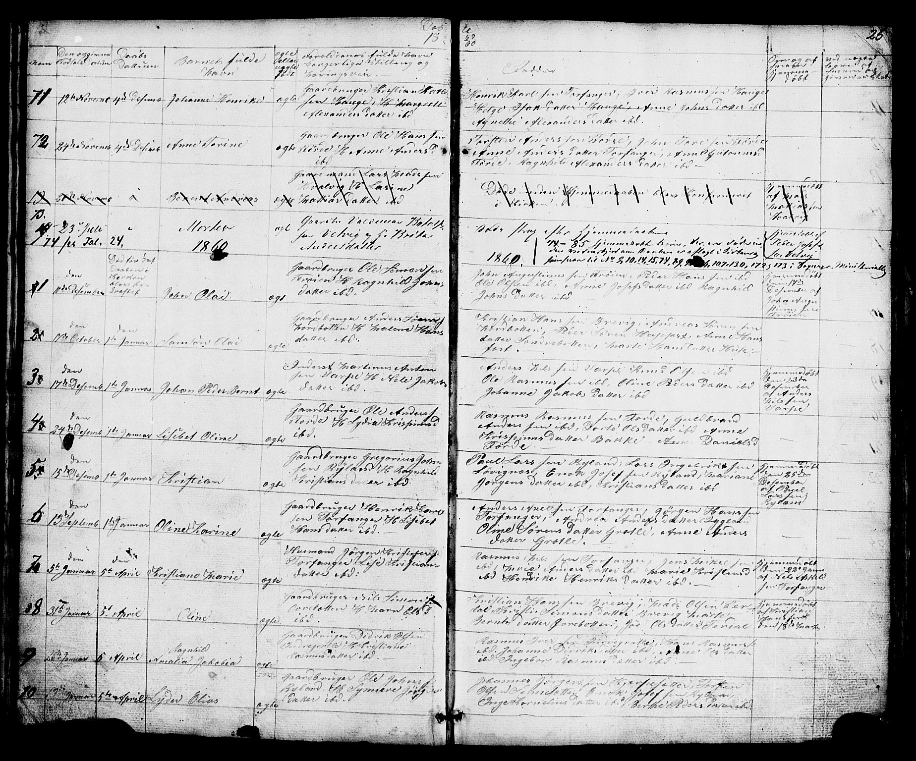 Bremanger sokneprestembete, AV/SAB-A-82201/H/Hab/Haba/L0001: Parish register (copy) no. A 1, 1853-1865, p. 26