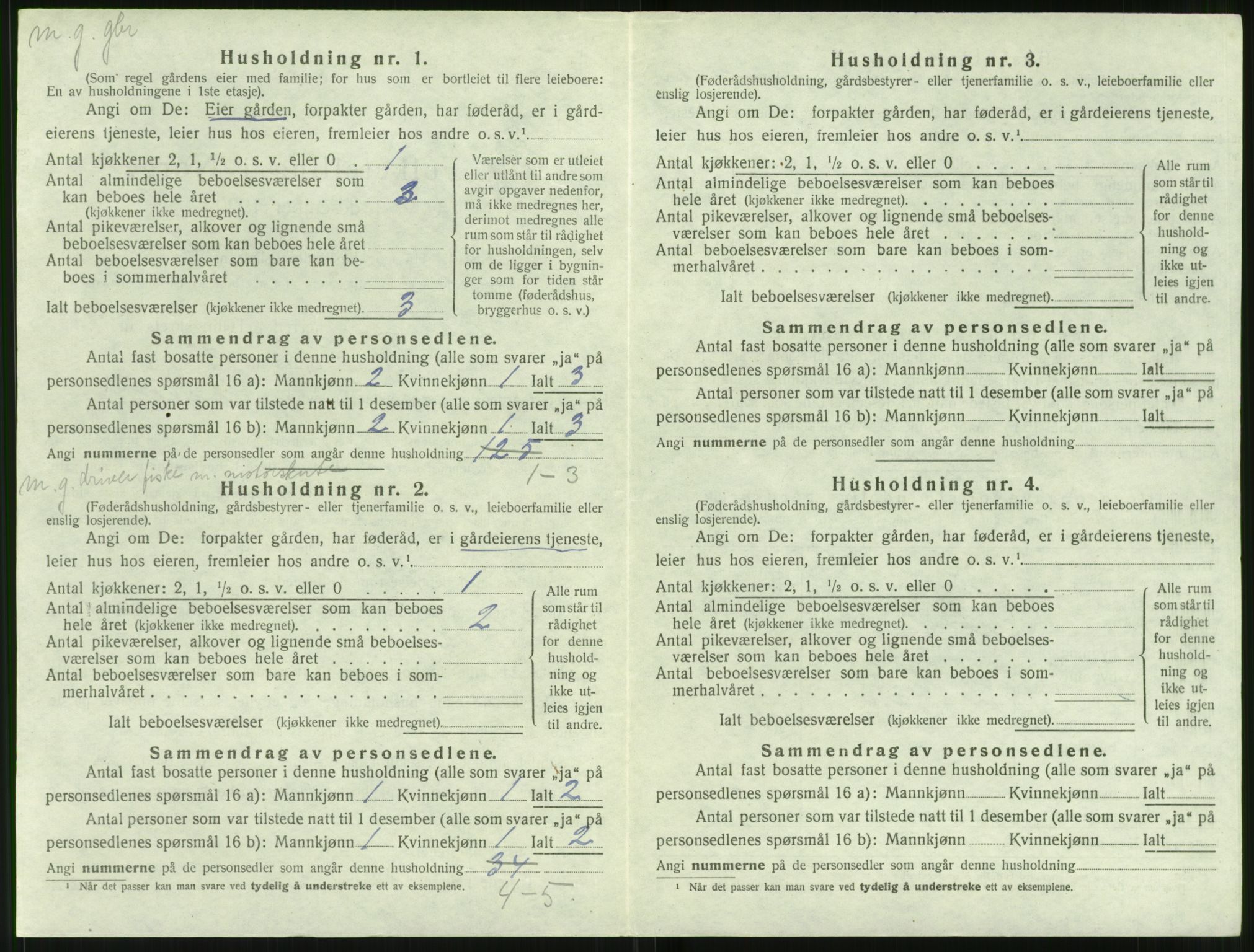 SAT, 1920 census for Hareid, 1920, p. 548