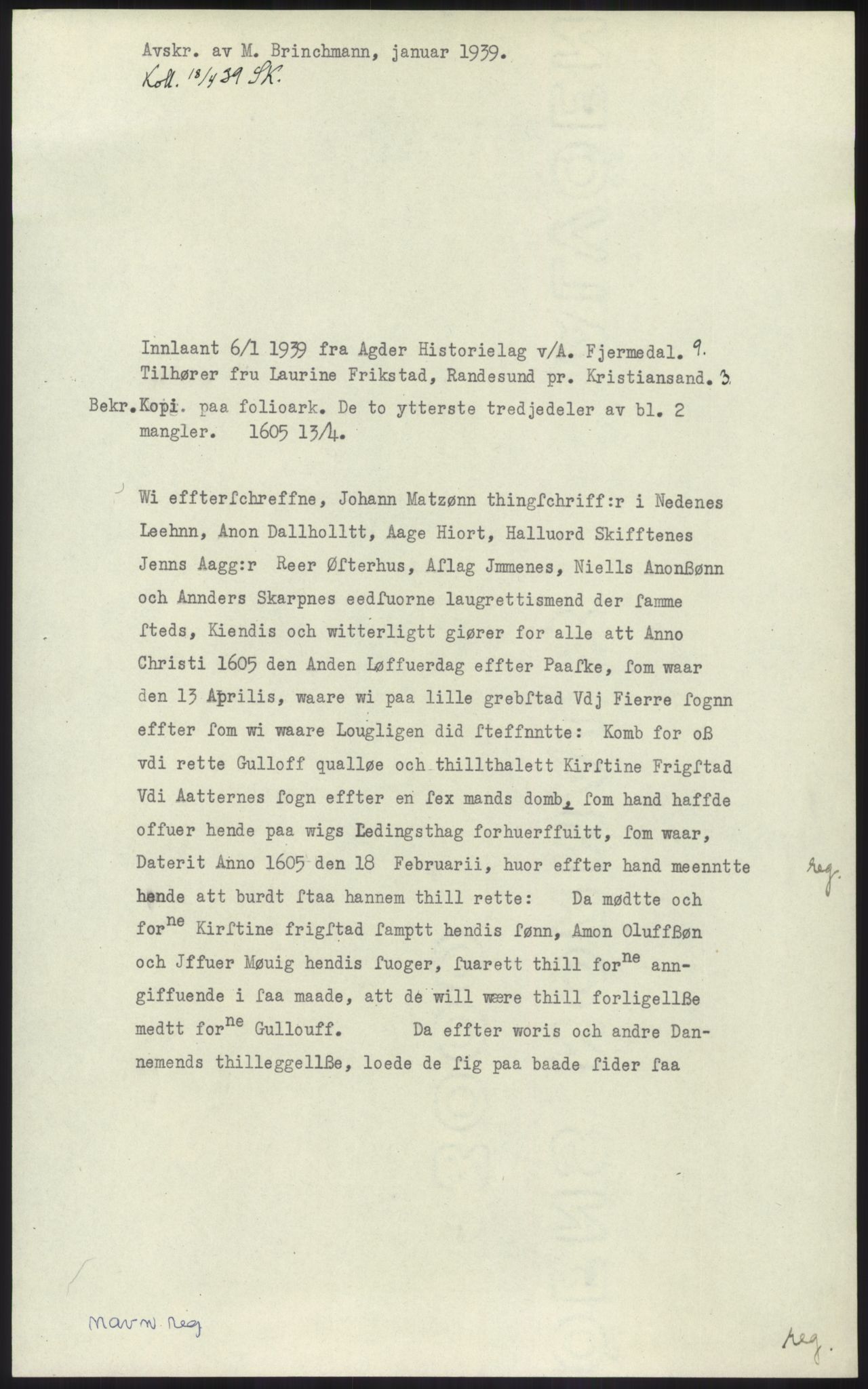 Samlinger til kildeutgivelse, Diplomavskriftsamlingen, RA/EA-4053/H/Ha, p. 1194