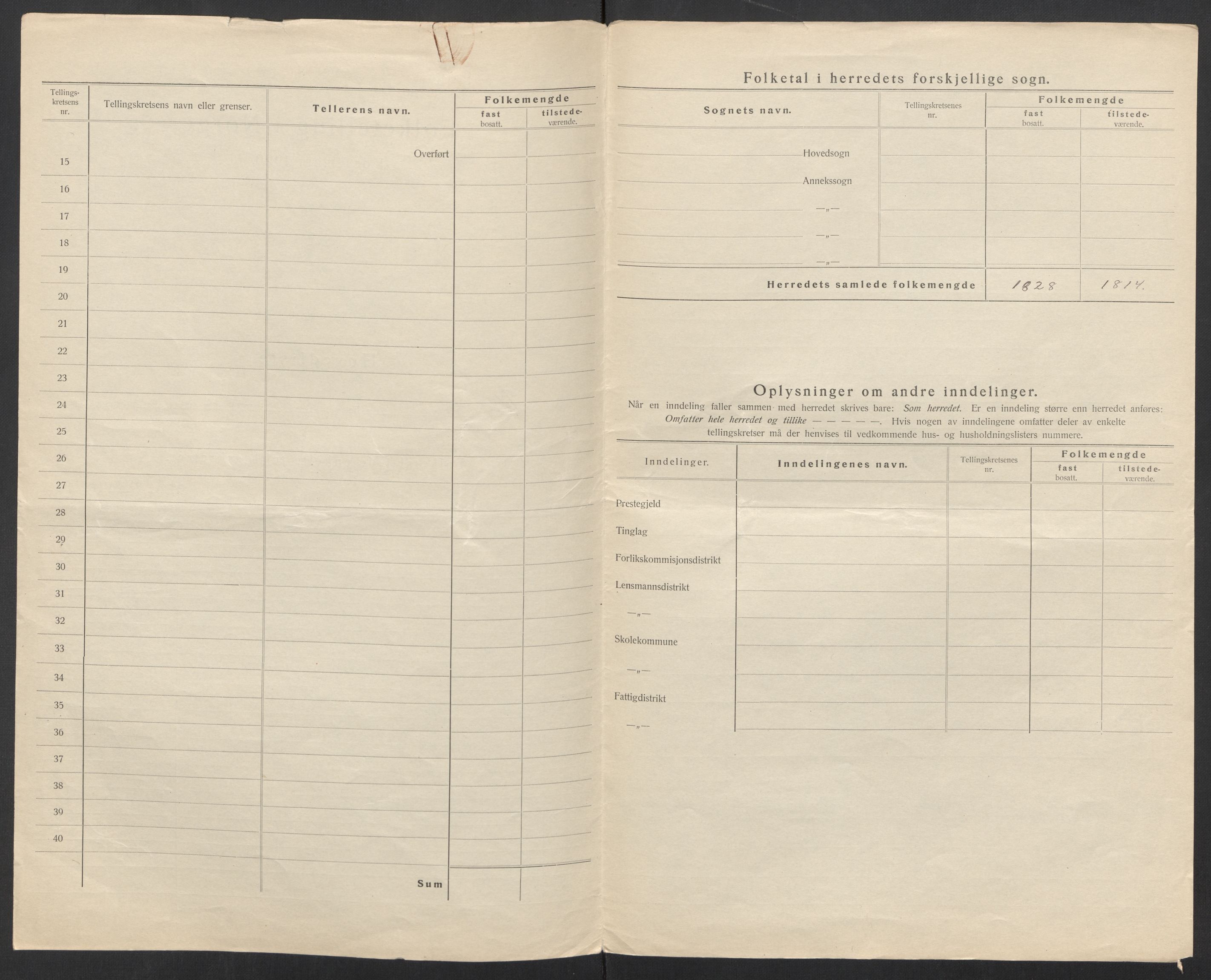 SAT, 1920 census for Stamnes, 1920, p. 4