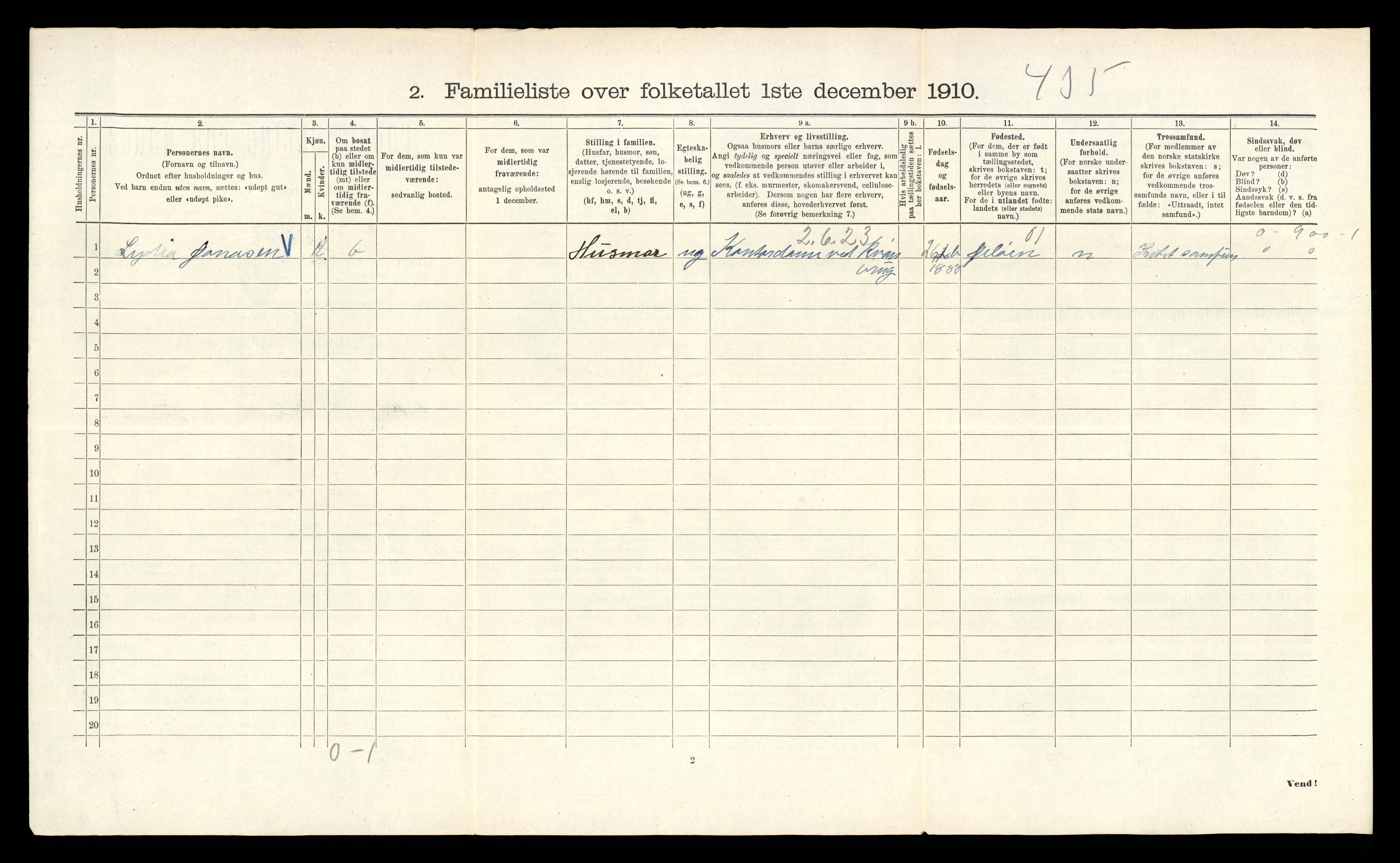 RA, 1910 census for Kristiania, 1910, p. 21782