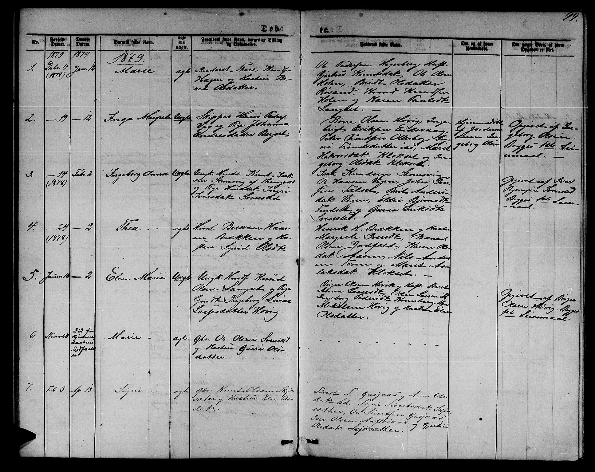 Ministerialprotokoller, klokkerbøker og fødselsregistre - Møre og Romsdal, AV/SAT-A-1454/551/L0630: Parish register (copy) no. 551C02, 1867-1885, p. 99