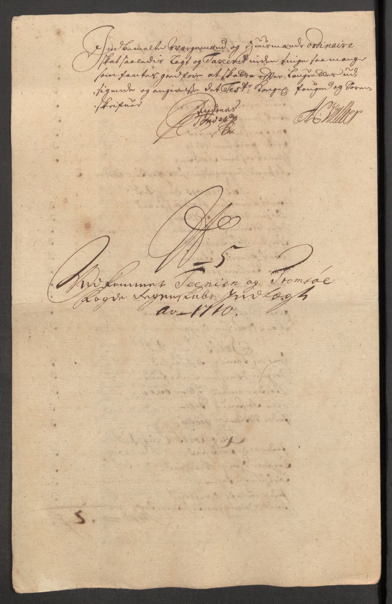 Rentekammeret inntil 1814, Reviderte regnskaper, Fogderegnskap, RA/EA-4092/R68/L4757: Fogderegnskap Senja og Troms, 1708-1710, p. 277