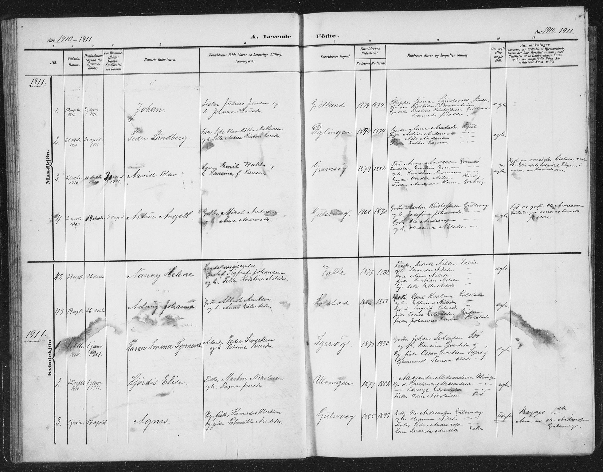 Ministerialprotokoller, klokkerbøker og fødselsregistre - Nordland, AV/SAT-A-1459/816/L0254: Parish register (copy) no. 816C04, 1905-1934