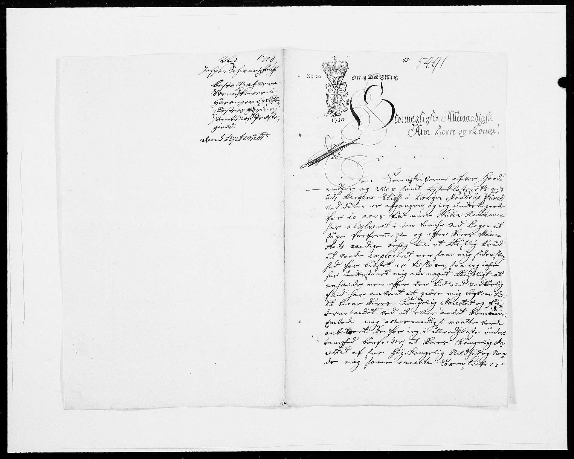 Danske Kanselli 1572-1799, AV/RA-EA-3023/F/Fc/Fcc/Fcca/L0069: Norske innlegg 1572-1799, 1710, p. 142