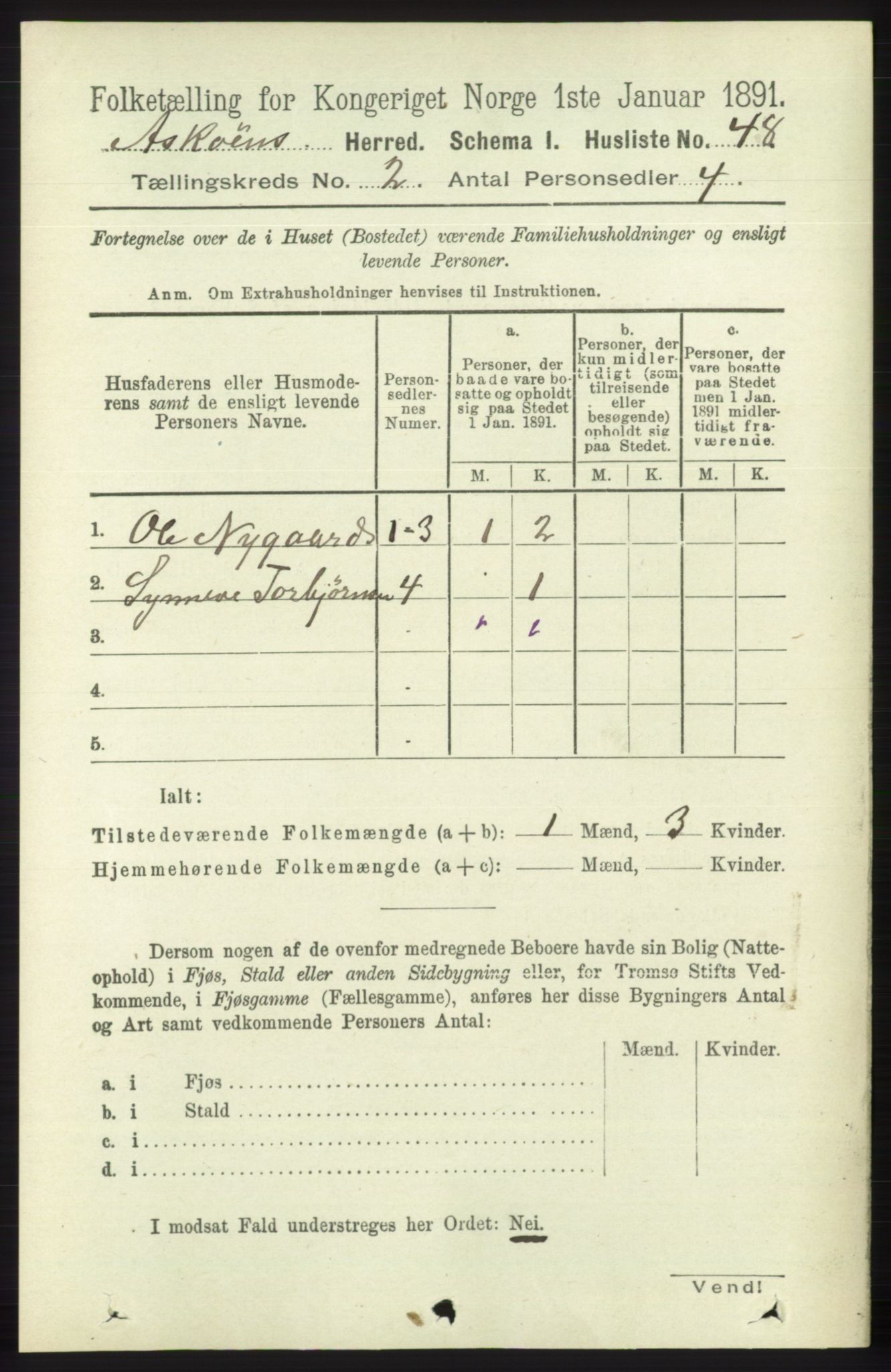 RA, 1891 census for 1247 Askøy, 1891, p. 1078