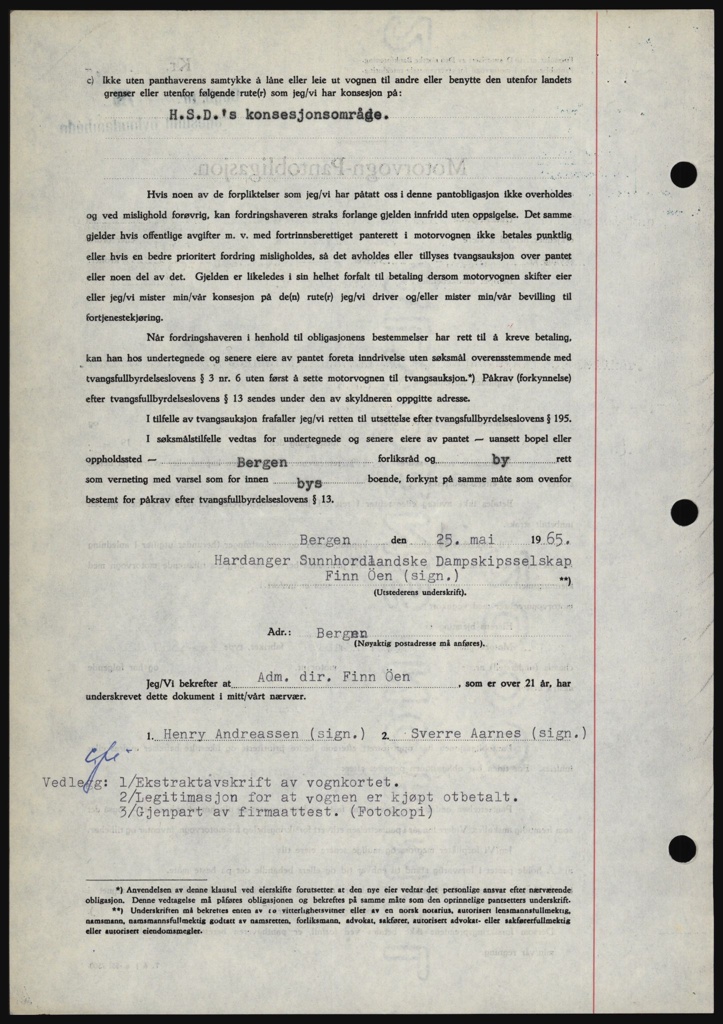 Haugesund tingrett, SAST/A-101415/01/II/IIC/L0053: Mortgage book no. B 53, 1965-1965, Diary no: : 1438/1965