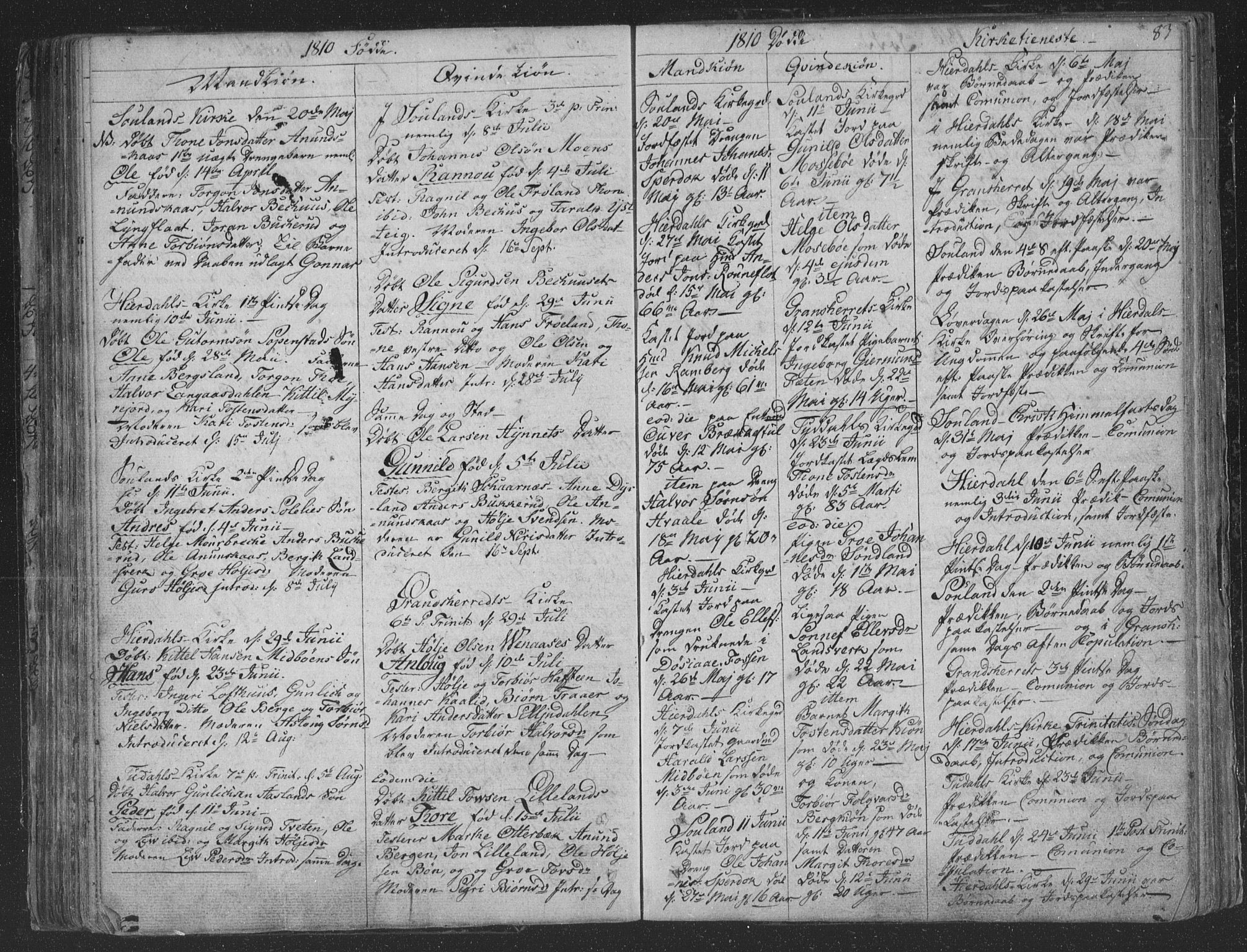 Hjartdal kirkebøker, AV/SAKO-A-270/F/Fa/L0006: Parish register (official) no. I 6, 1801-1814, p. 83