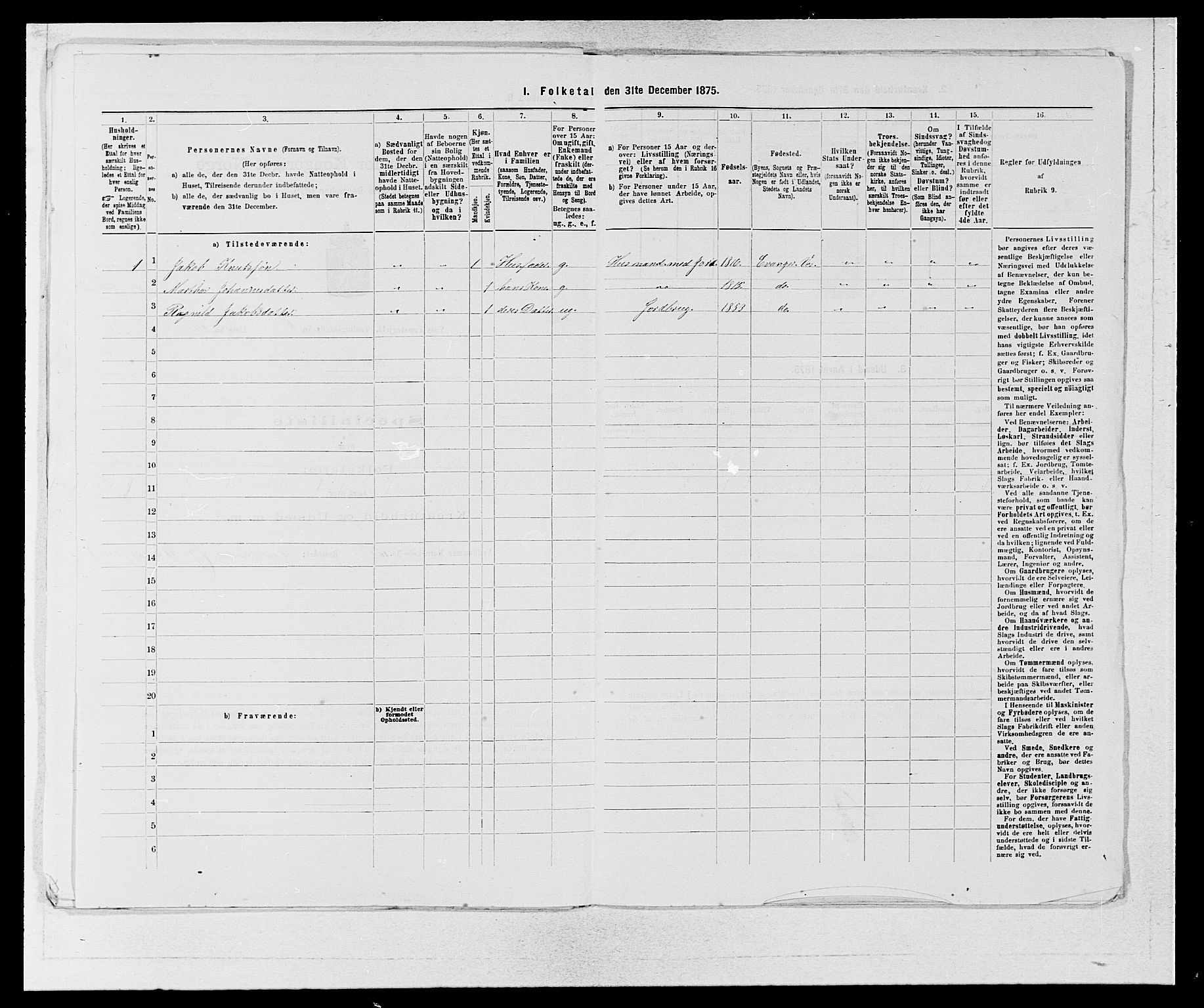 SAB, 1875 census for 1235P Voss, 1875, p. 2047