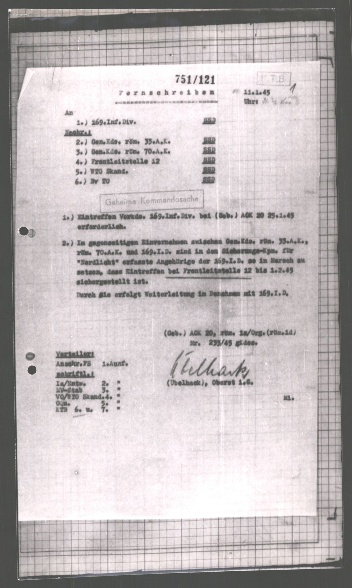 Forsvarets Overkommando. 2 kontor. Arkiv 11.4. Spredte tyske arkivsaker, AV/RA-RAFA-7031/D/Dar/Dara/L0001: Krigsdagbøker for 20. Gebirgs-Armee-Oberkommando (AOK 20), 1944-1945, p. 579