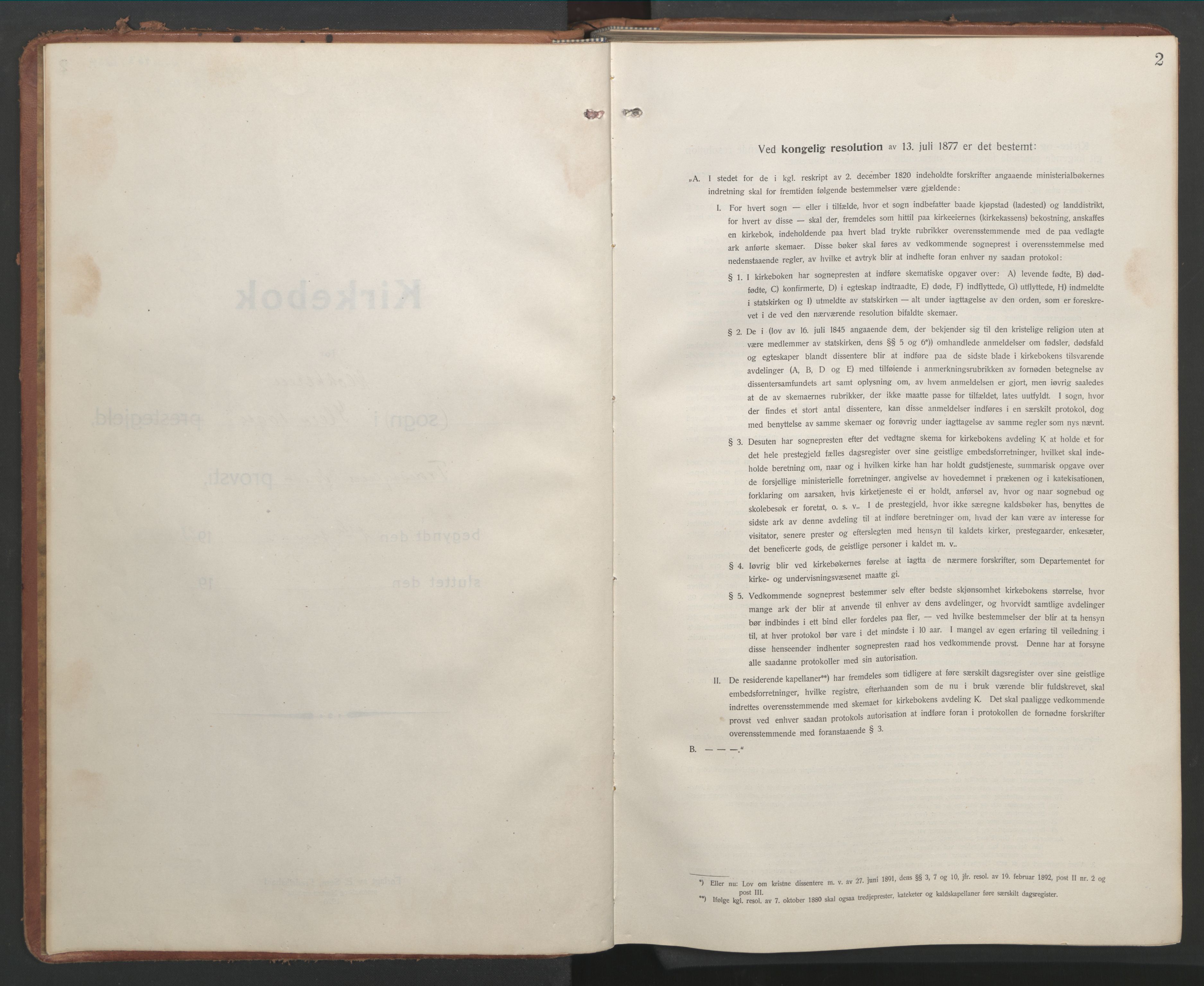 Ministerialprotokoller, klokkerbøker og fødselsregistre - Sør-Trøndelag, SAT/A-1456/603/L0174: Parish register (copy) no. 603C02, 1923-1951, p. 2