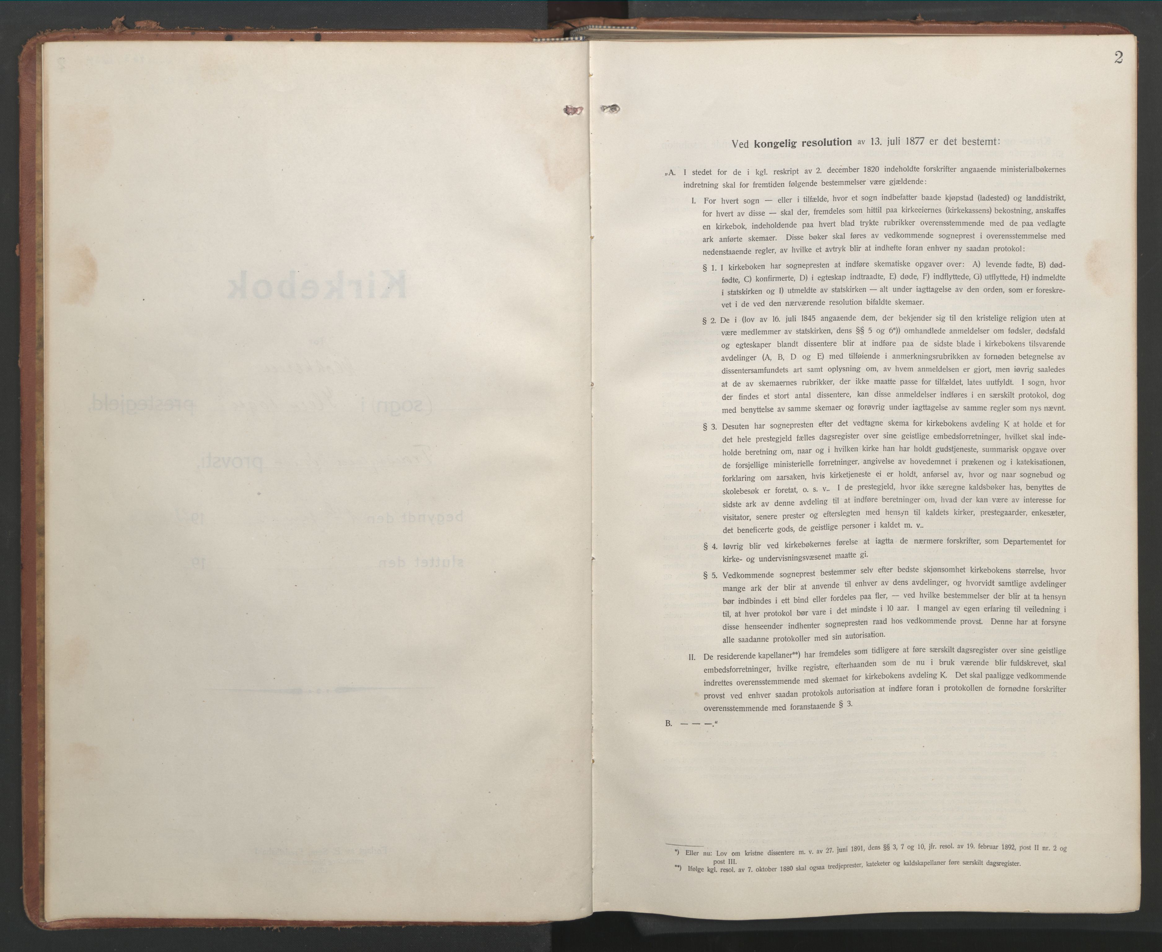 Ministerialprotokoller, klokkerbøker og fødselsregistre - Sør-Trøndelag, AV/SAT-A-1456/603/L0174: Parish register (copy) no. 603C02, 1923-1951, p. 2