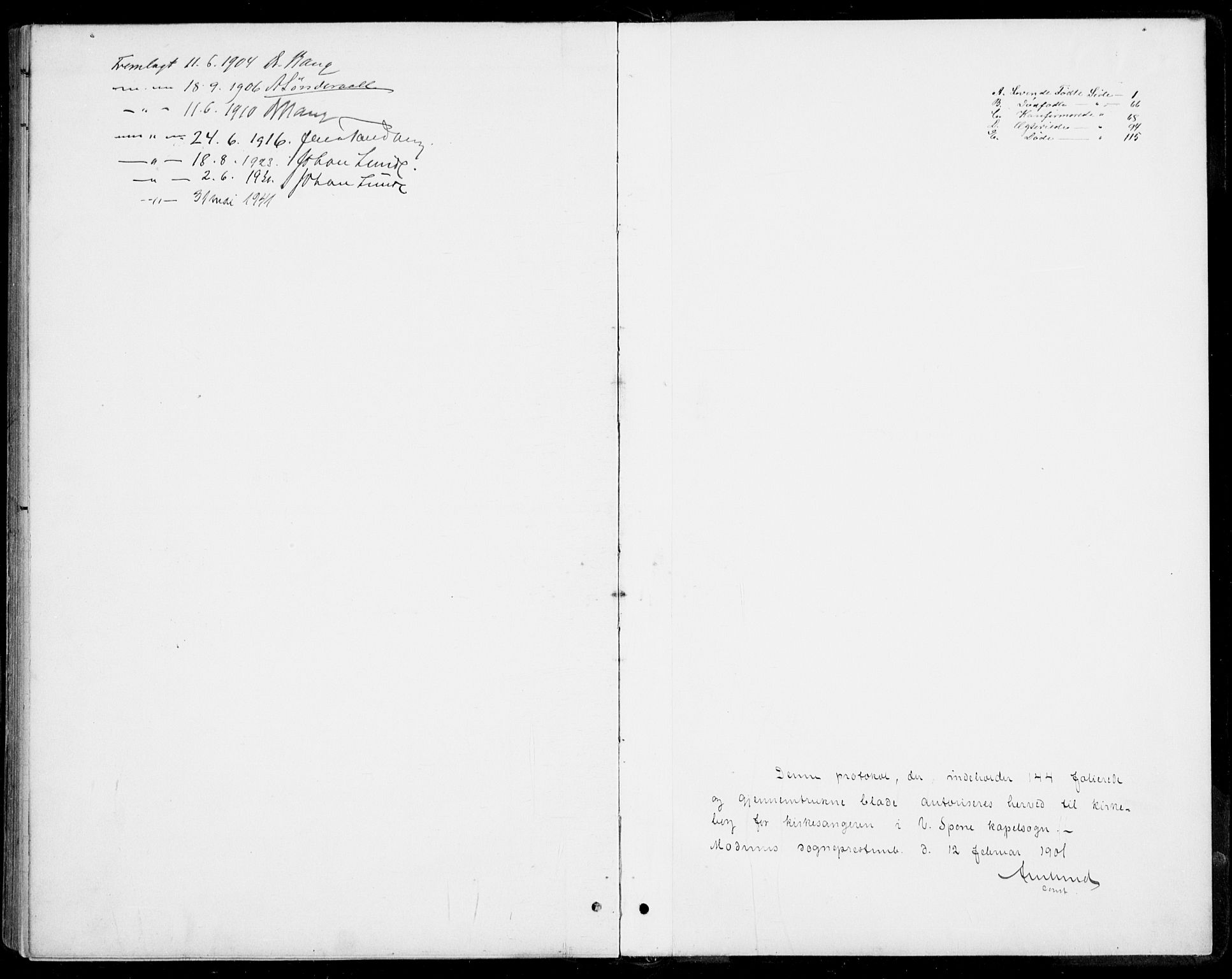 Modum kirkebøker, SAKO/A-234/G/Gb/L0001: Parish register (copy) no. II 1, 1901-1942