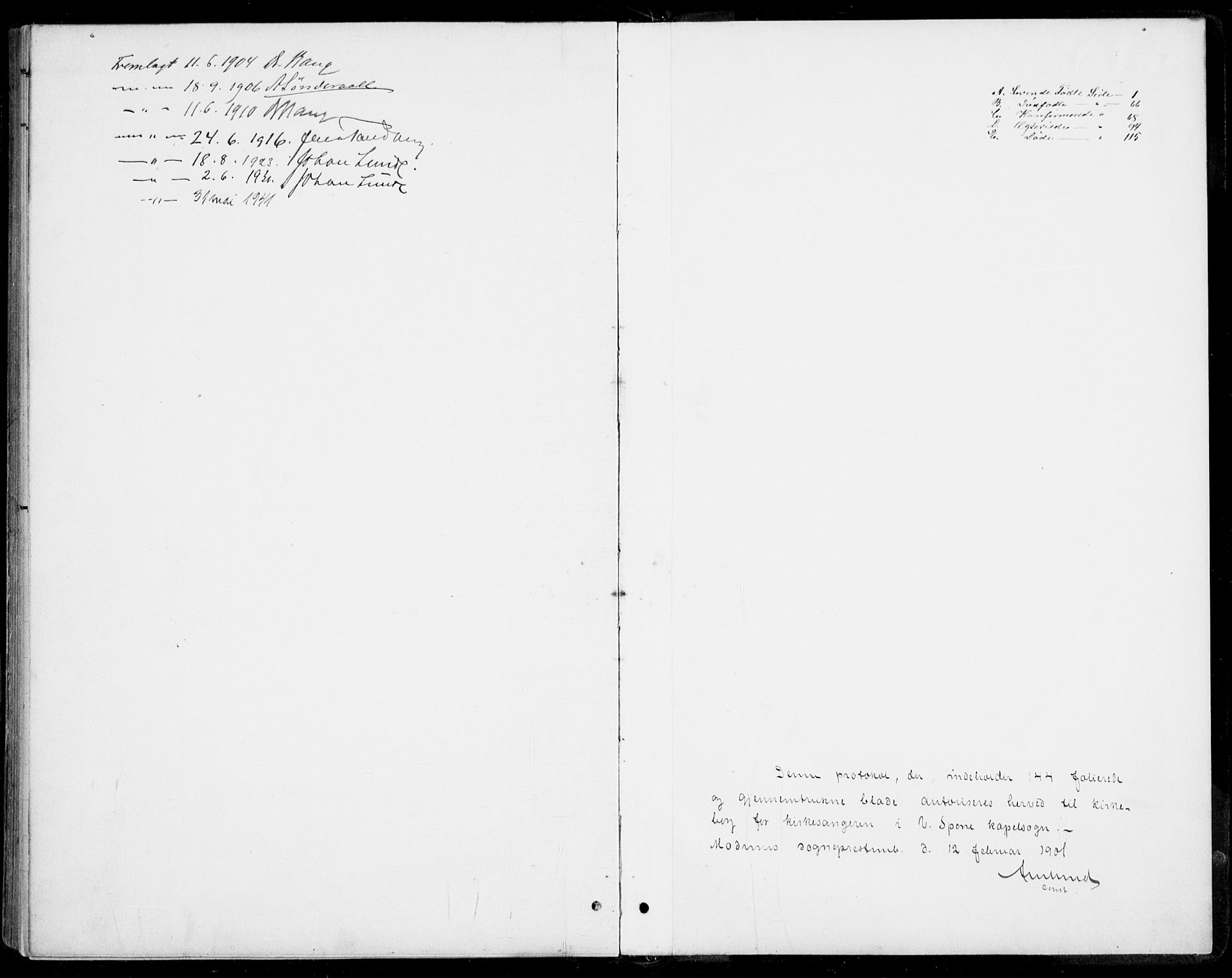 Modum kirkebøker, AV/SAKO-A-234/G/Gb/L0001: Parish register (copy) no. II 1, 1901-1942