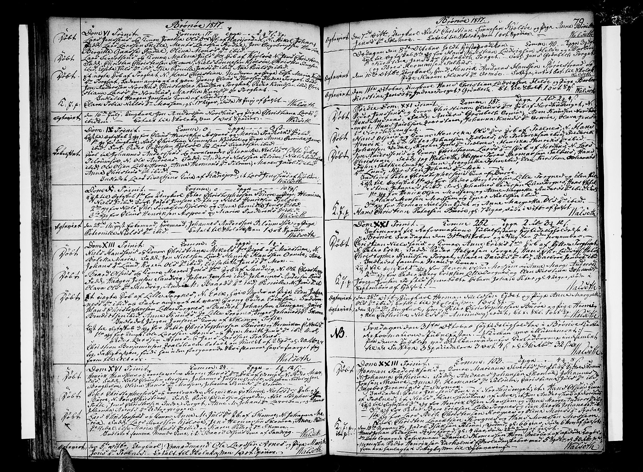Ministerialprotokoller, klokkerbøker og fødselsregistre - Nordland, AV/SAT-A-1459/813/L0196: Parish register (official) no. 813A06, 1804-1819, p. 79