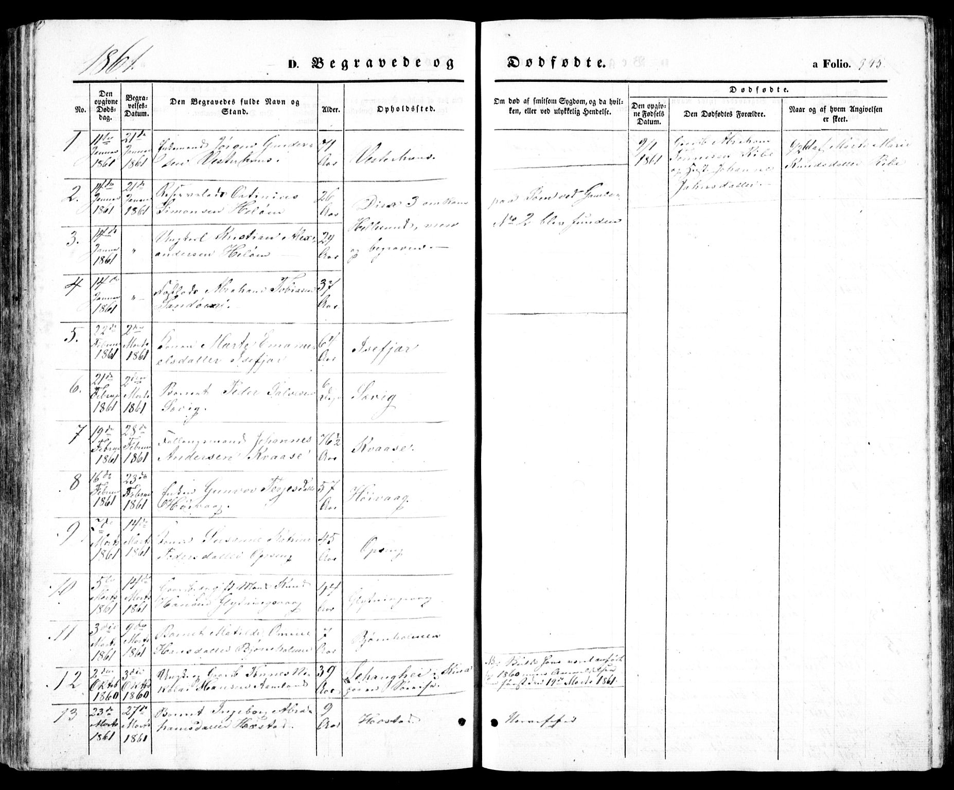 Høvåg sokneprestkontor, AV/SAK-1111-0025/F/Fb/L0002: Parish register (copy) no. B 2, 1847-1869, p. 345