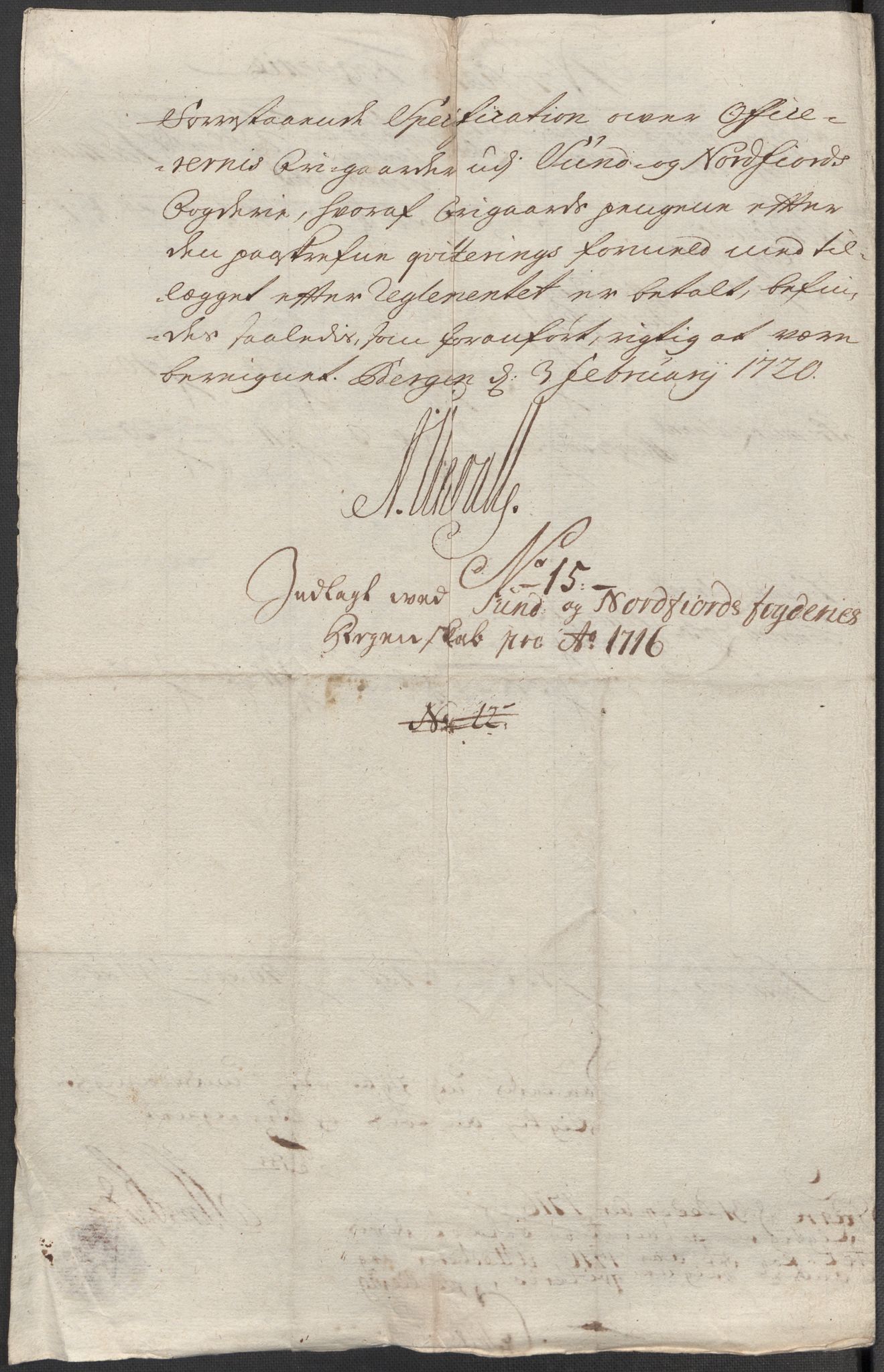 Rentekammeret inntil 1814, Reviderte regnskaper, Fogderegnskap, RA/EA-4092/R53/L3440: Fogderegnskap Sunn- og Nordfjord, 1716, p. 102