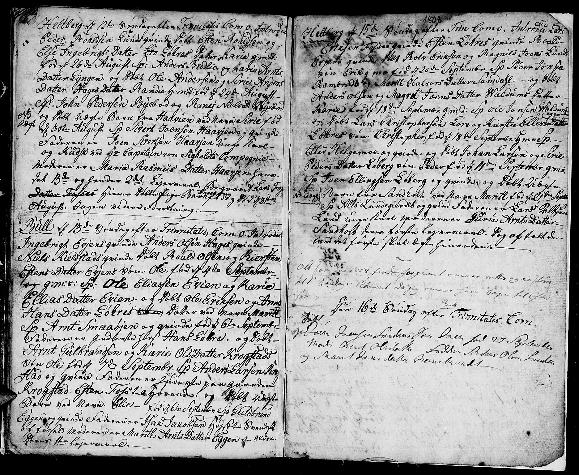 Ministerialprotokoller, klokkerbøker og fødselsregistre - Sør-Trøndelag, AV/SAT-A-1456/692/L1106: Parish register (copy) no. 692C01, 1802-1808