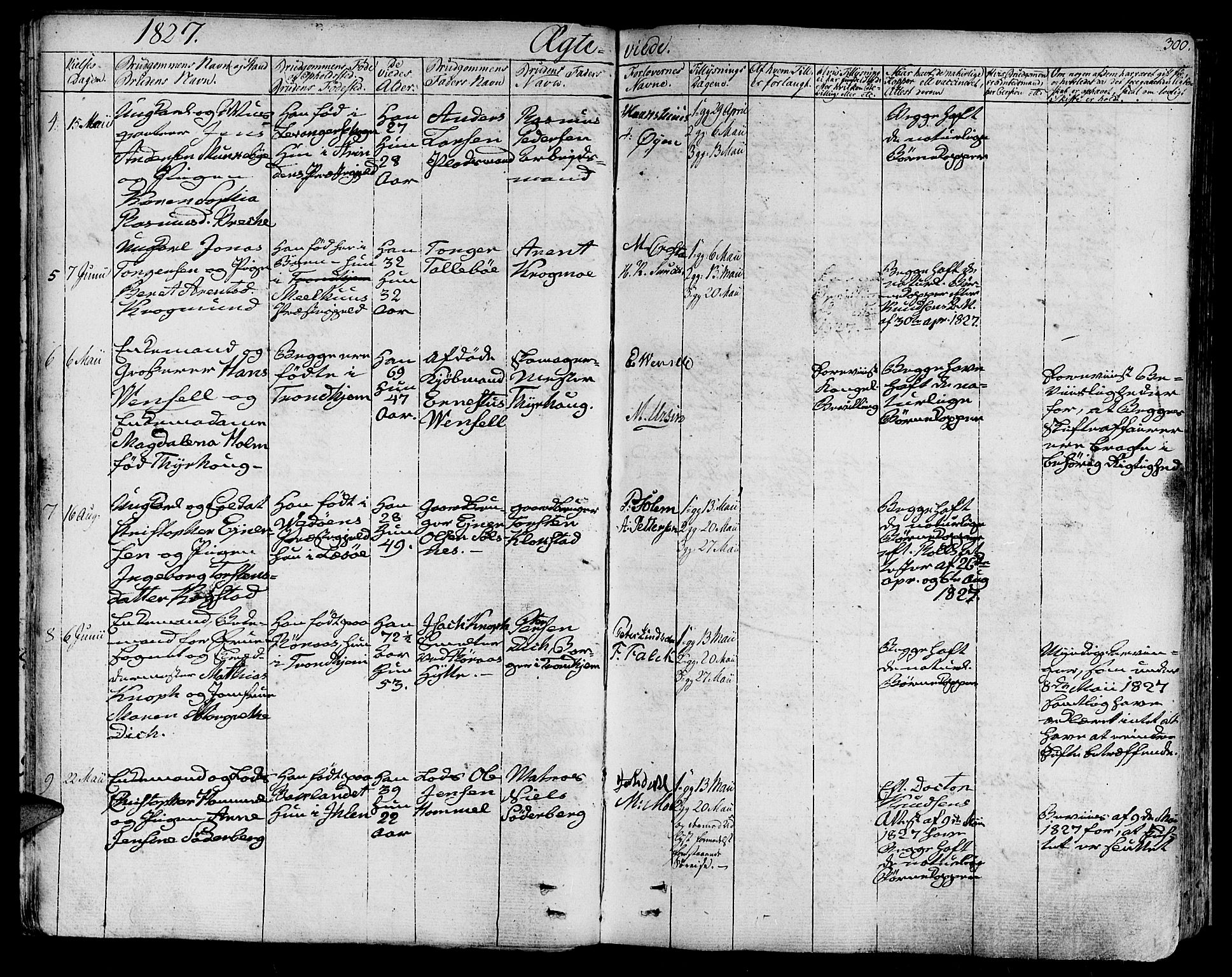 Ministerialprotokoller, klokkerbøker og fødselsregistre - Sør-Trøndelag, SAT/A-1456/602/L0109: Parish register (official) no. 602A07, 1821-1840, p. 300