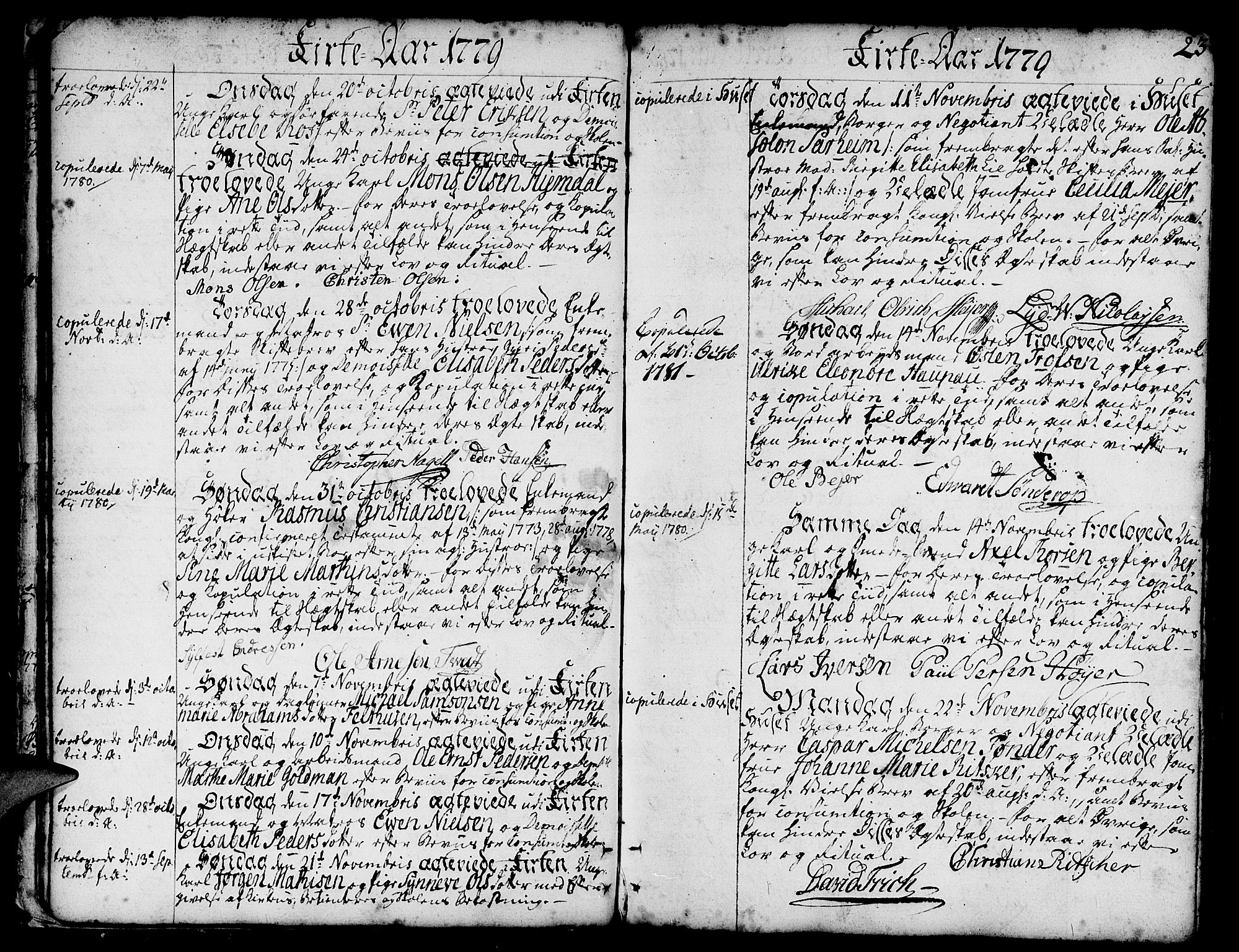 Nykirken Sokneprestembete, SAB/A-77101/H/Haa/L0008: Parish register (official) no. A 8, 1776-1814, p. 23