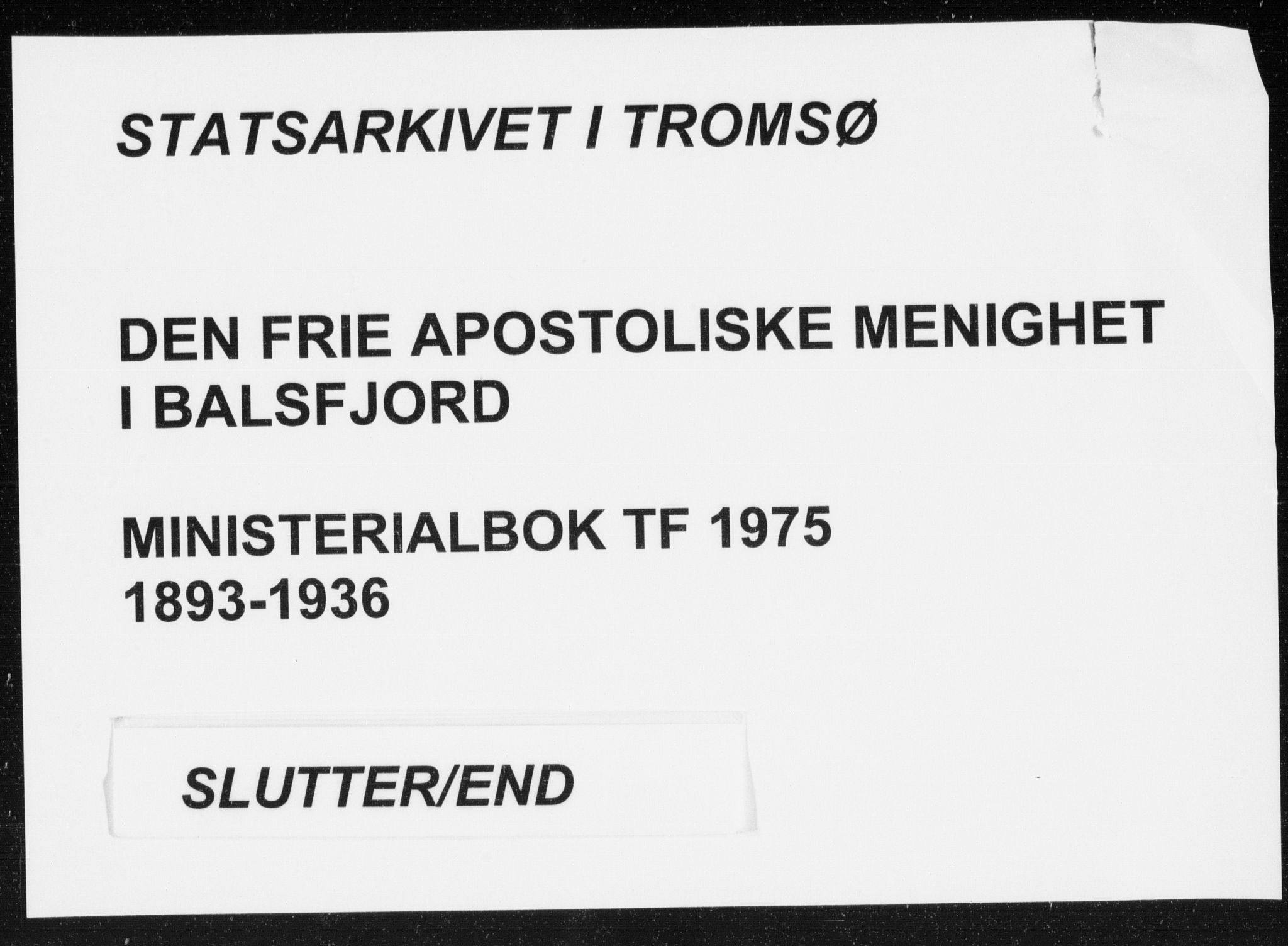 Fylkesmannen i Troms, SATØ/S-0001/A7.10.1/L1975: Dissenter register no. TF 1975, 1893-1936
