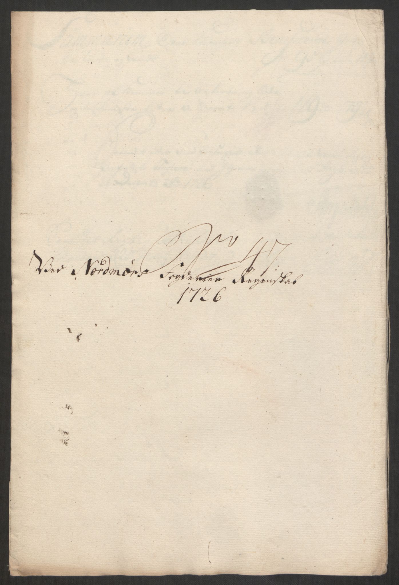 Rentekammeret inntil 1814, Reviderte regnskaper, Fogderegnskap, RA/EA-4092/R56/L3759: Fogderegnskap Nordmøre, 1726, p. 262