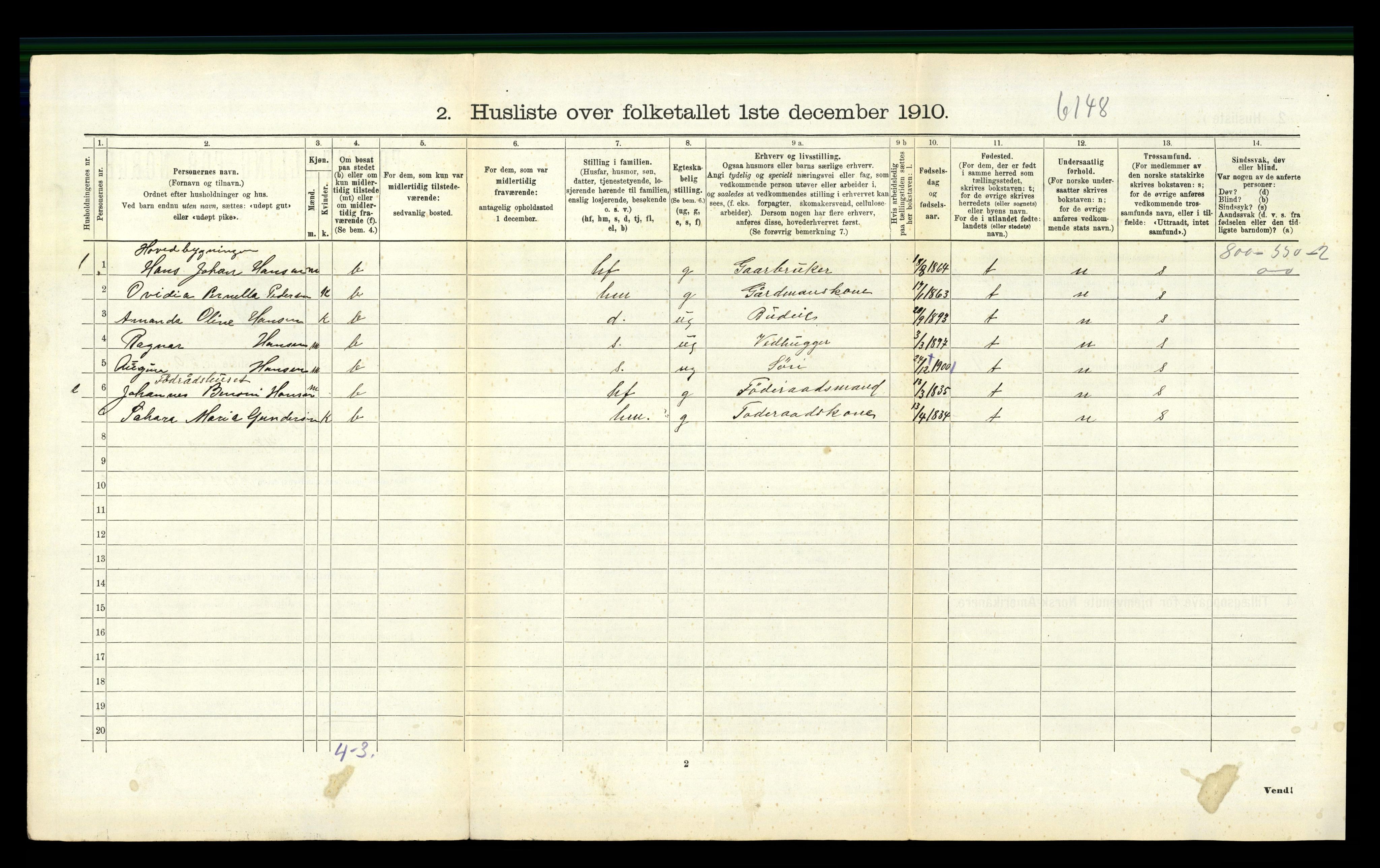 RA, 1910 census for Sørfold, 1910, p. 509