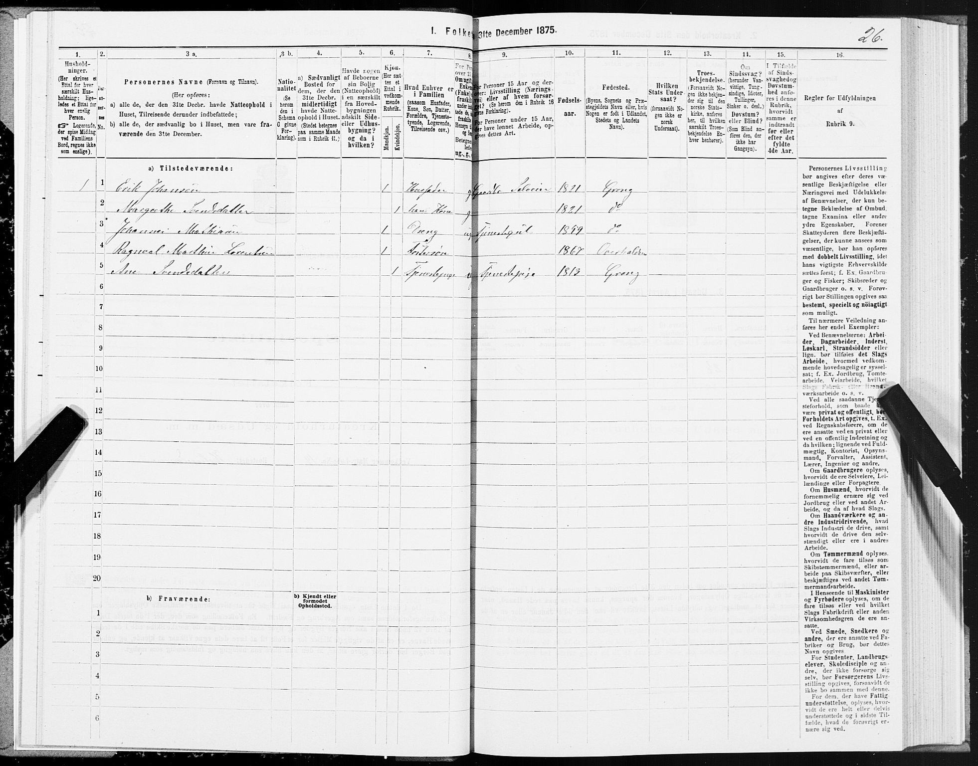 SAT, 1875 census for 1742P Grong, 1875, p. 1026