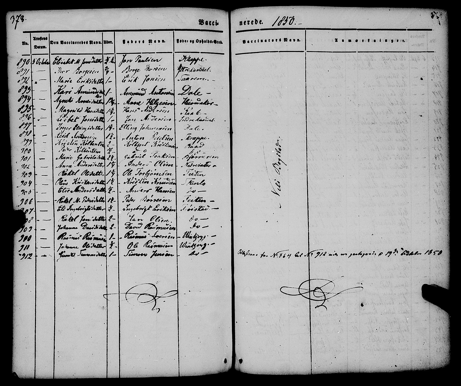 Gloppen sokneprestembete, SAB/A-80101/H/Haa/Haaa/L0008: Parish register (official) no. A 8, 1837-1855, p. 378