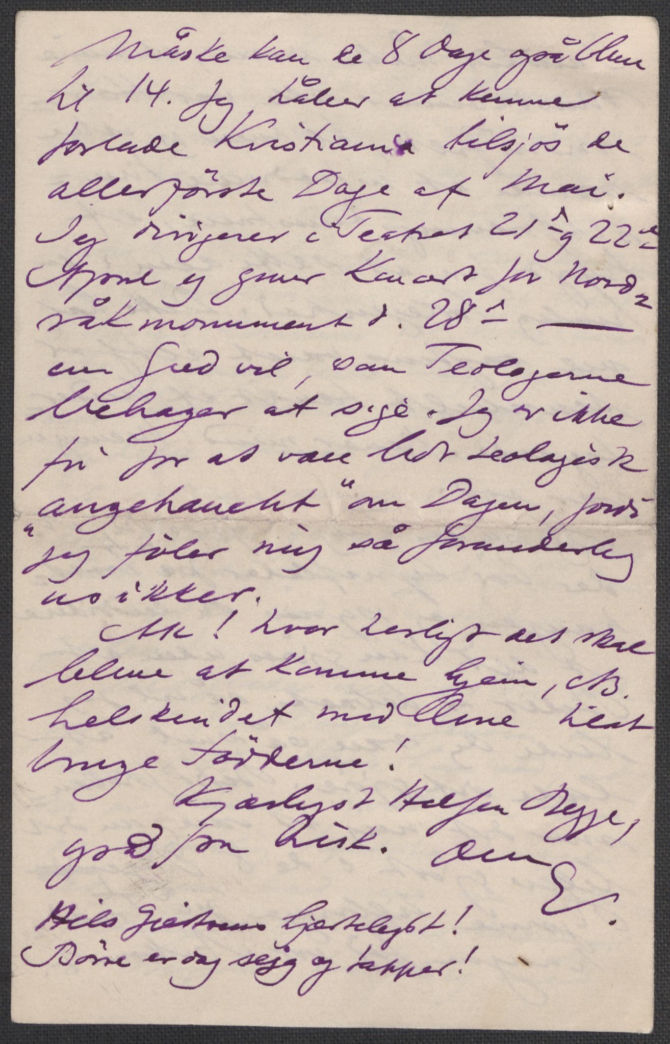 Beyer, Frants, AV/RA-PA-0132/F/L0001: Brev fra Edvard Grieg til Frantz Beyer og "En del optegnelser som kan tjene til kommentar til brevene" av Marie Beyer, 1872-1907, p. 583