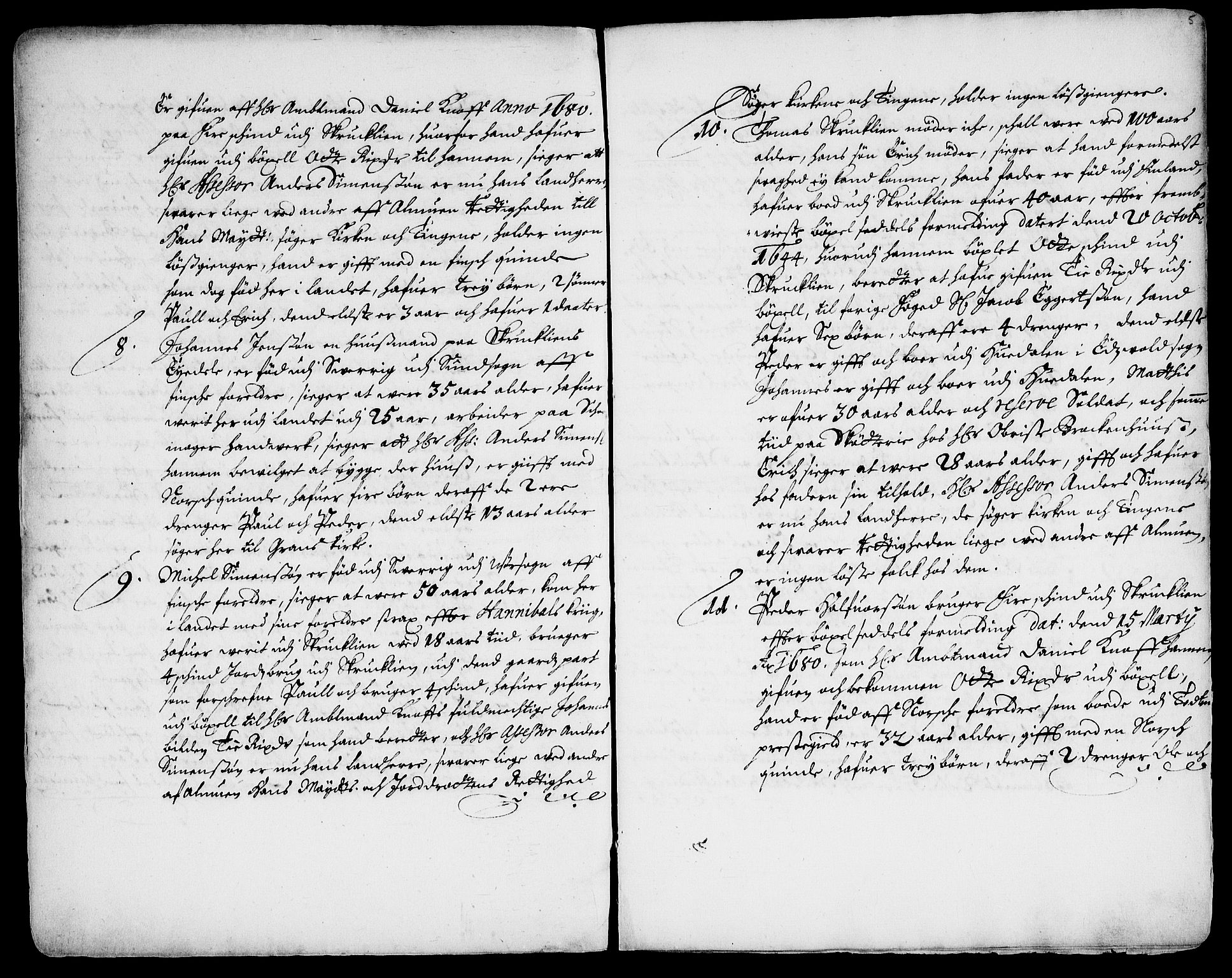 Danske Kanselli, Skapsaker, AV/RA-EA-4061/F/L0083/0002: Skap 15, pakke 125F-135 / Skap 15, pakke 125G, litra A, 1686, p. 22