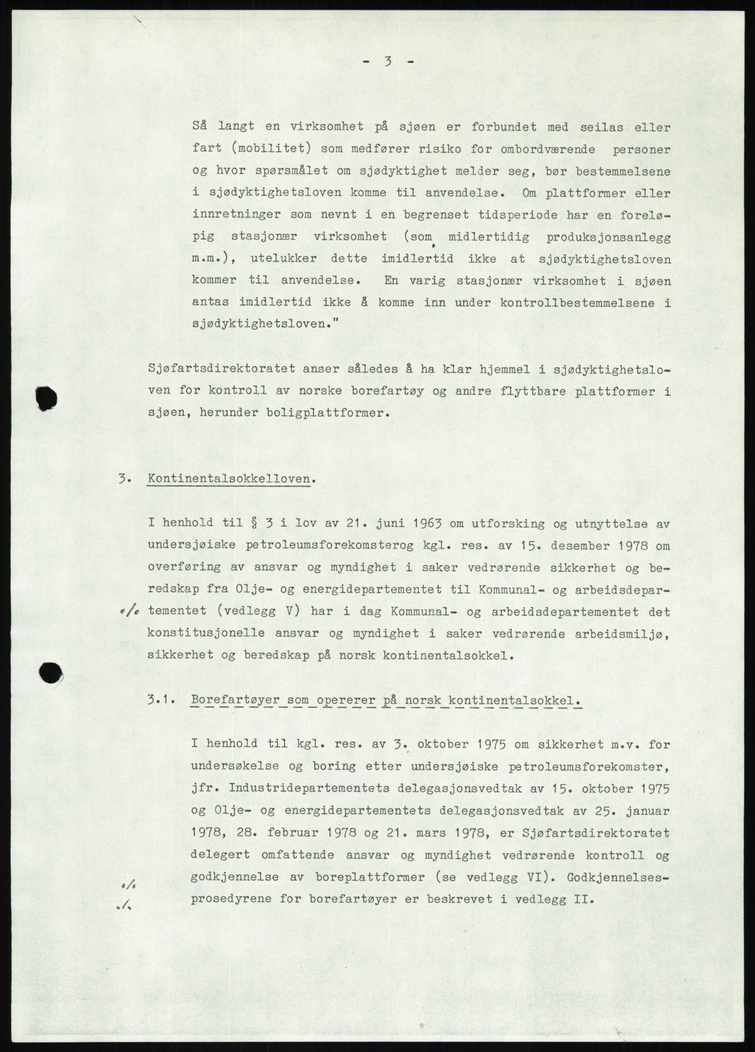 Justisdepartementet, Granskningskommisjonen ved Alexander Kielland-ulykken 27.3.1980, RA/S-1165/D/L0012: H Sjøfartsdirektoratet/Skipskontrollen (Doku.liste + H1-H11, H13, H16-H22 av 52), 1980-1981, p. 13