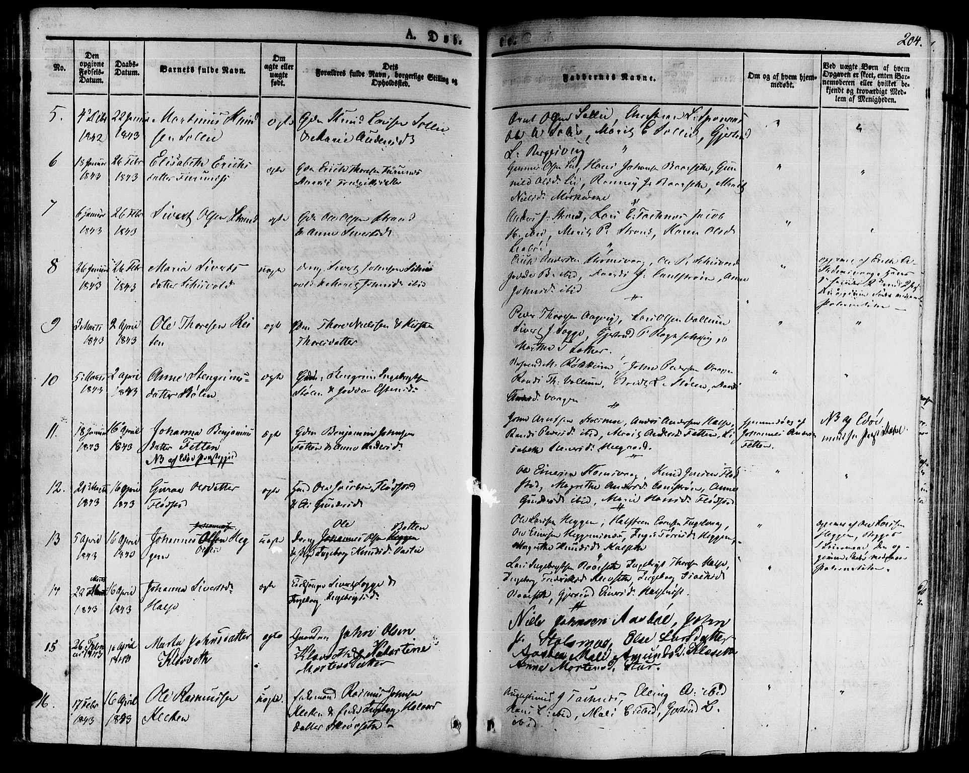 Ministerialprotokoller, klokkerbøker og fødselsregistre - Møre og Romsdal, AV/SAT-A-1454/592/L1025: Parish register (official) no. 592A03 /2, 1831-1849, p. 204