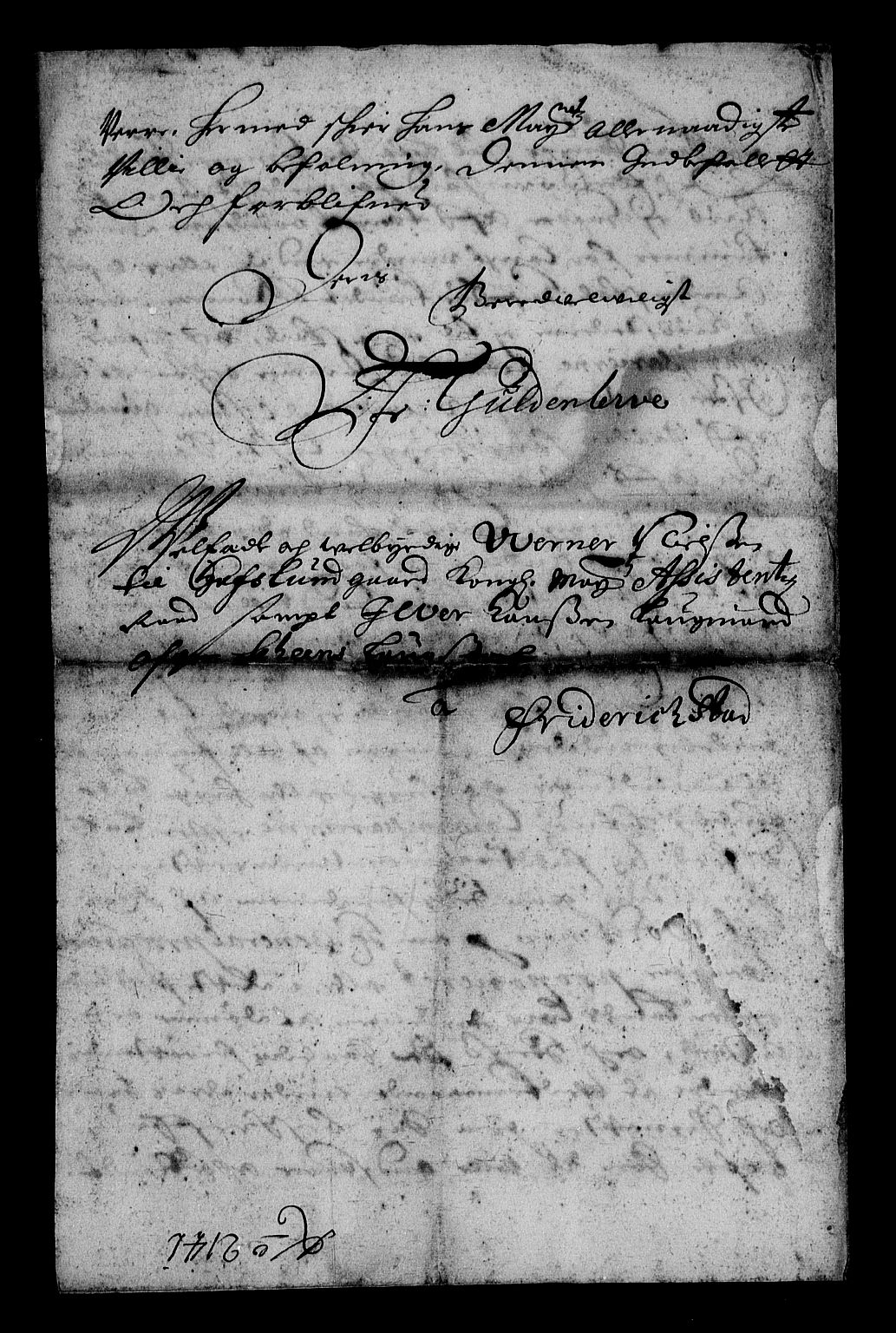 Stattholderembetet 1572-1771, RA/EA-2870/Af/L0002: Avskrifter av vedlegg til originale supplikker, nummerert i samsvar med supplikkbøkene, 1687-1689, p. 376