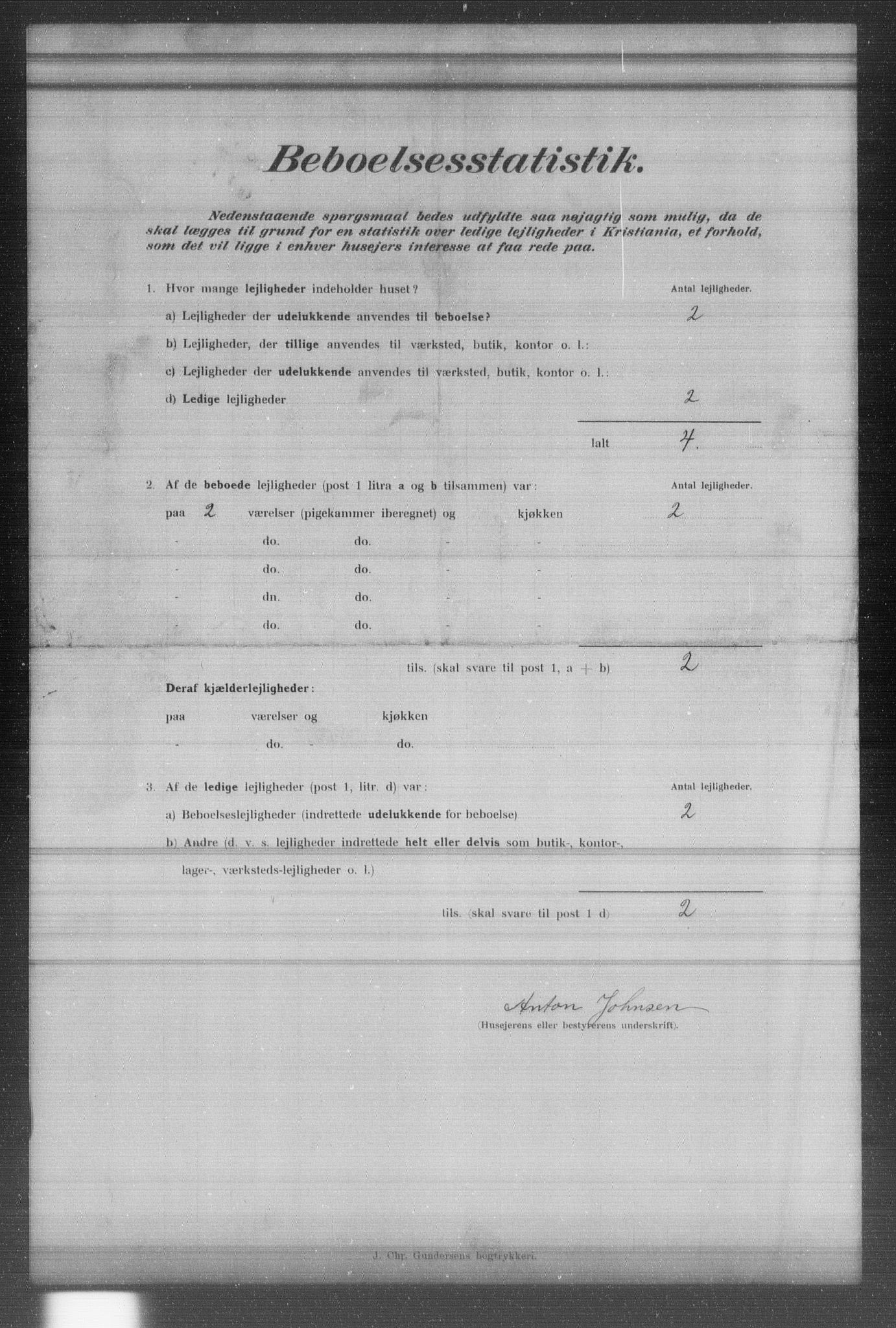 OBA, Municipal Census 1902 for Kristiania, 1902, p. 19596