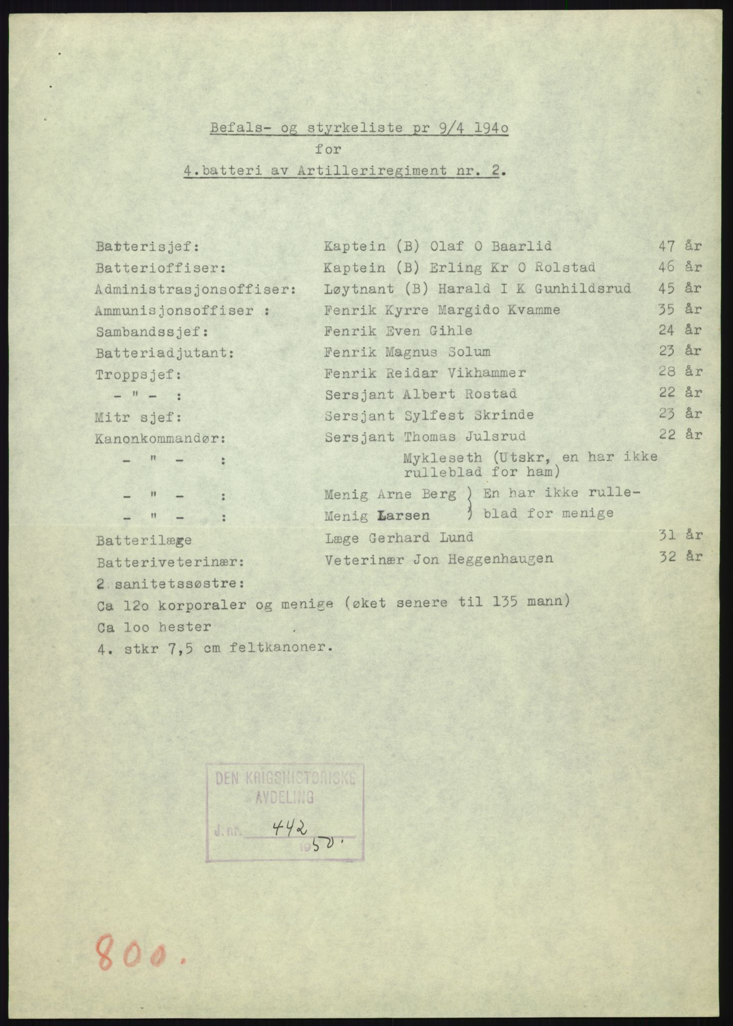 Forsvaret, Forsvarets krigshistoriske avdeling, RA/RAFA-2017/Y/Yb/L0159: II-C-11-750-825  -  Kavaleriet og artilleriet, 1936-1940, p. 843