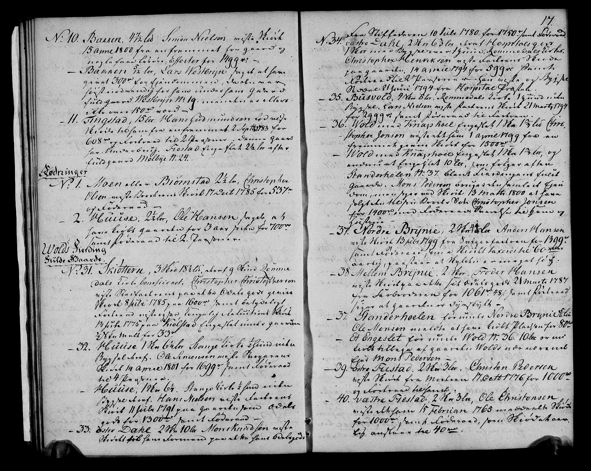 Rentekammeret inntil 1814, Realistisk ordnet avdeling, RA/EA-4070/N/Ne/Nea/L0032: Hedmark fogderi. Bilag til deliberasjonsprotokoll, 1803, p. 19