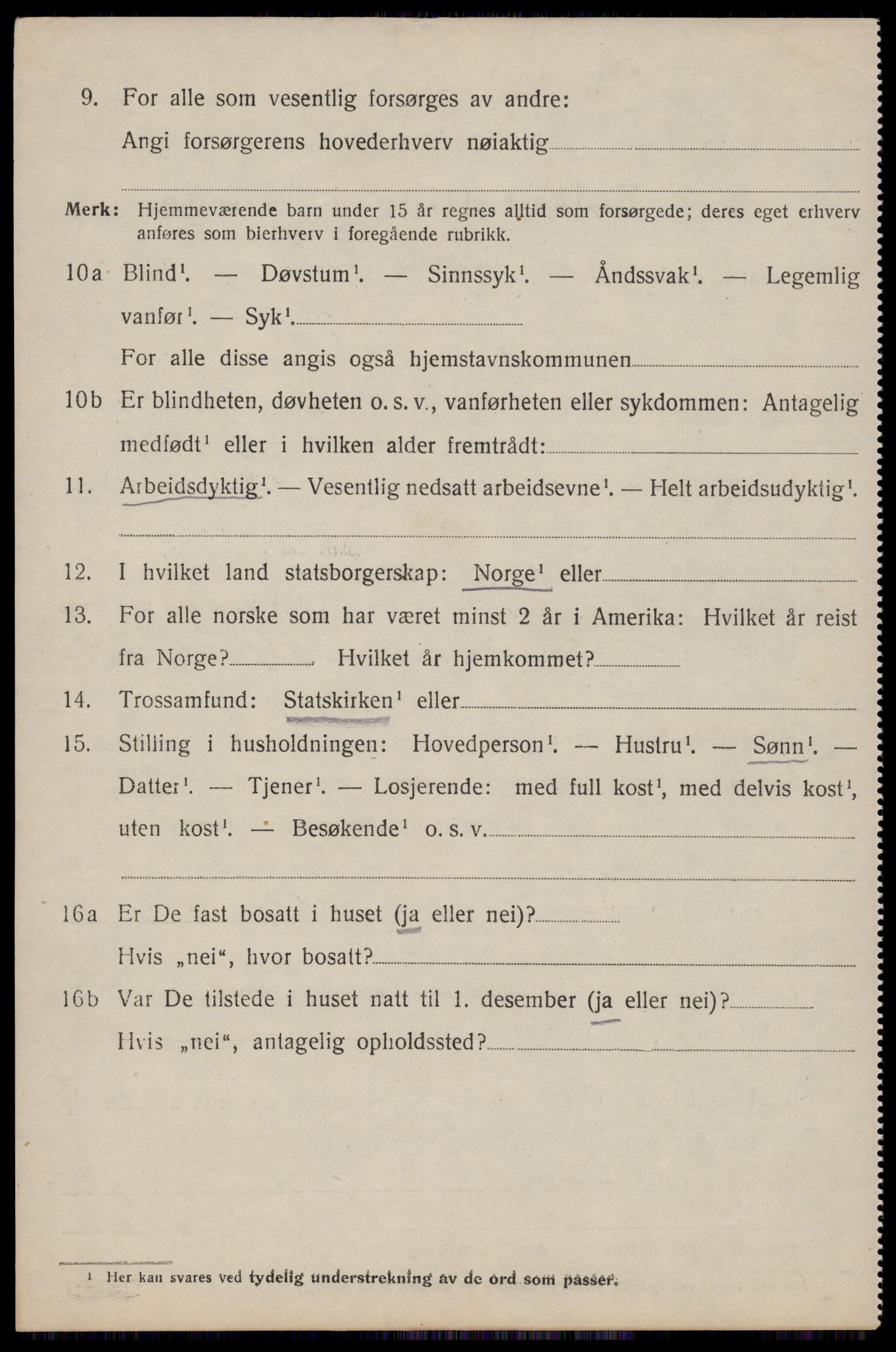 SAST, 1920 census for Skjold, 1920, p. 913