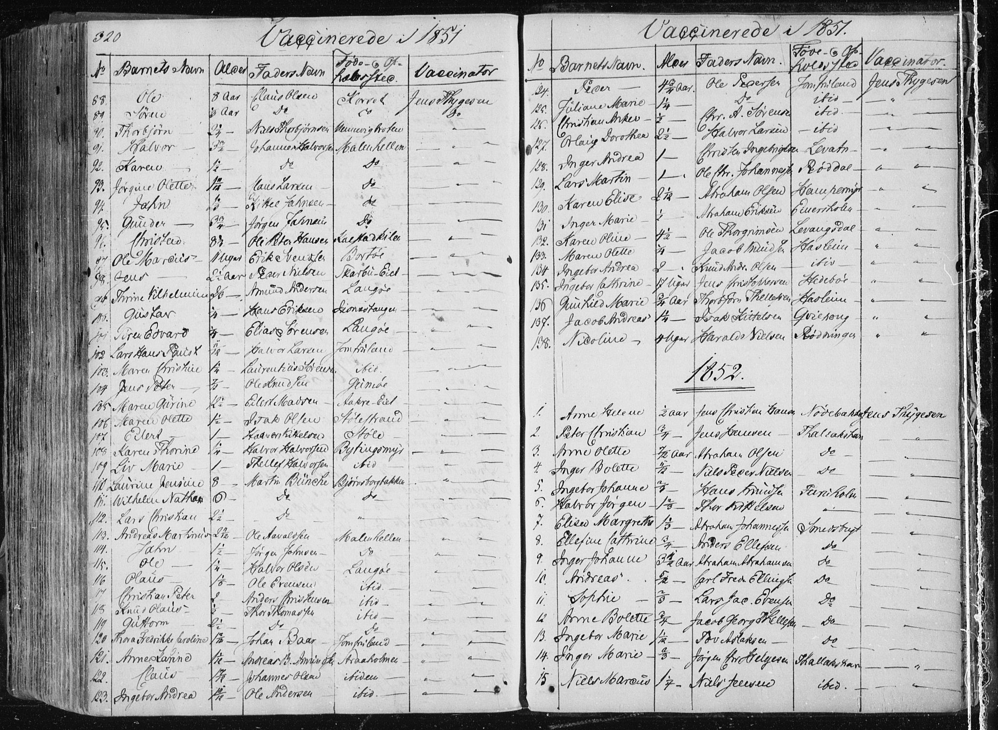 Sannidal kirkebøker, AV/SAKO-A-296/F/Fa/L0007: Parish register (official) no. 7, 1831-1854, p. 320