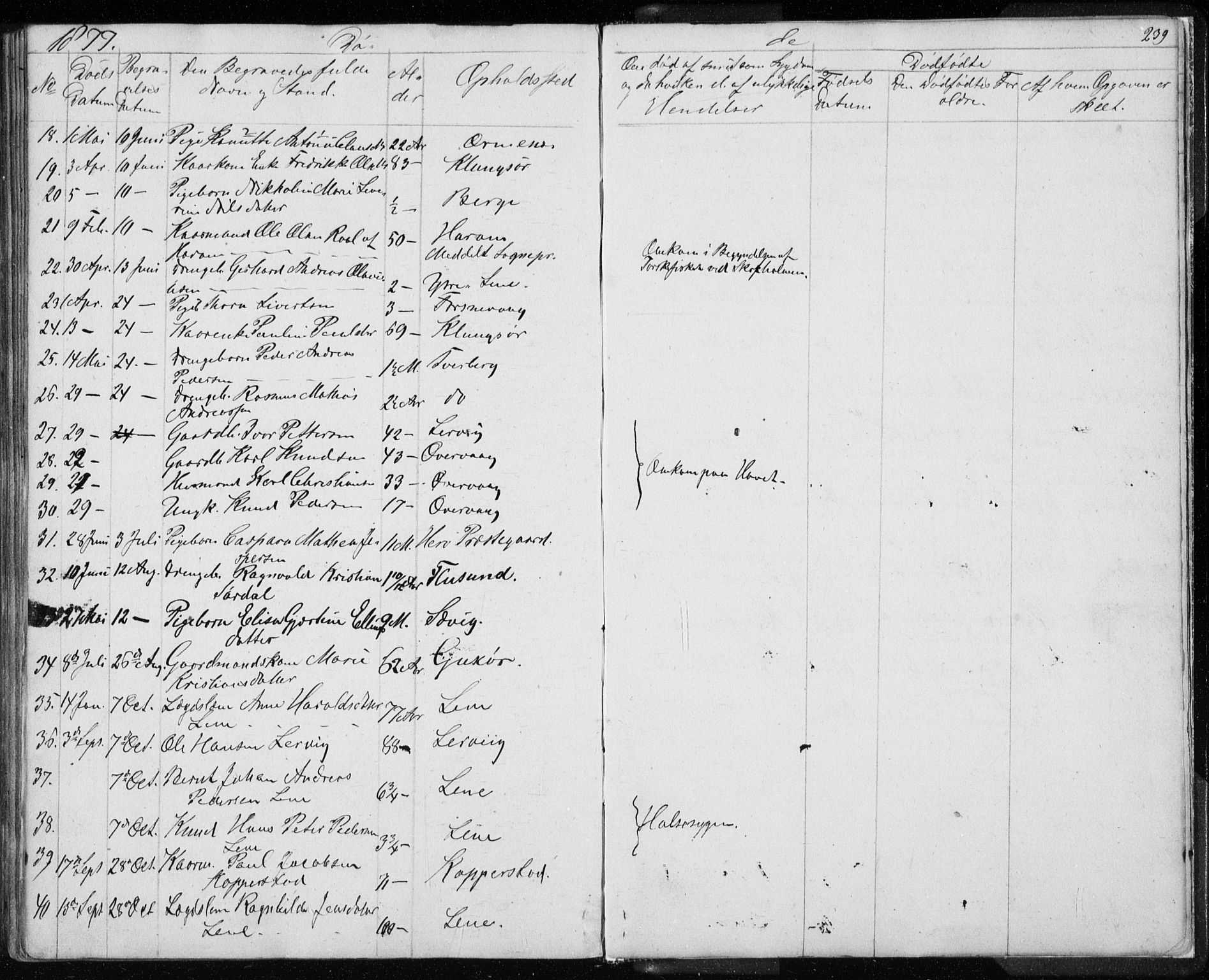 Ministerialprotokoller, klokkerbøker og fødselsregistre - Møre og Romsdal, AV/SAT-A-1454/507/L0079: Parish register (copy) no. 507C02, 1854-1877, p. 239