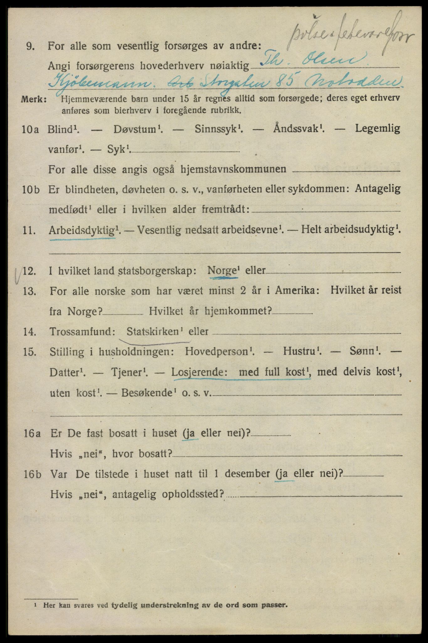 SAO, 1920 census for Kristiania, 1920, p. 491920